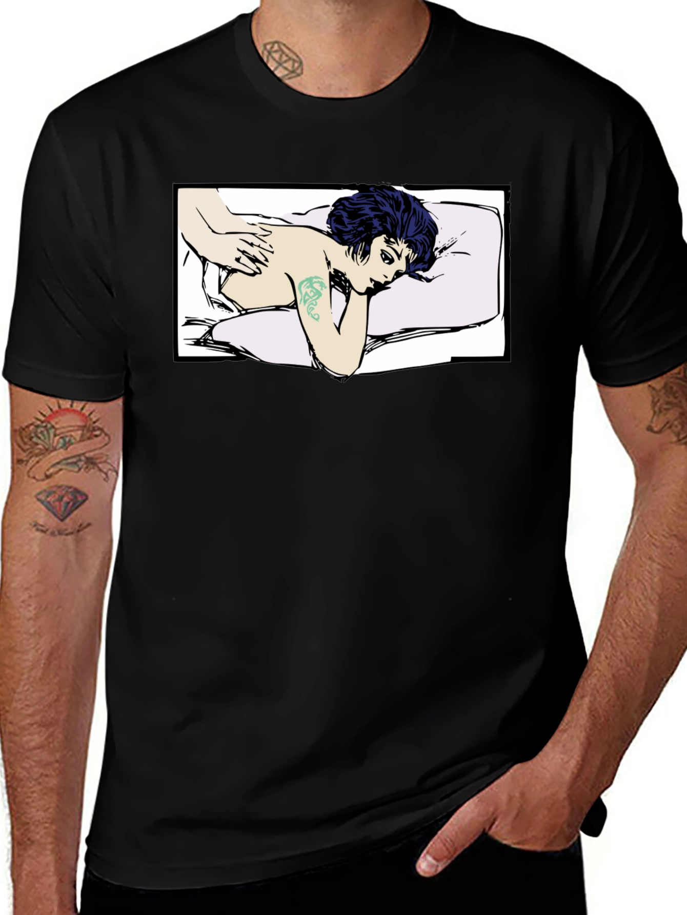 Variant 6 of Relaxing Massage Graphic Tee