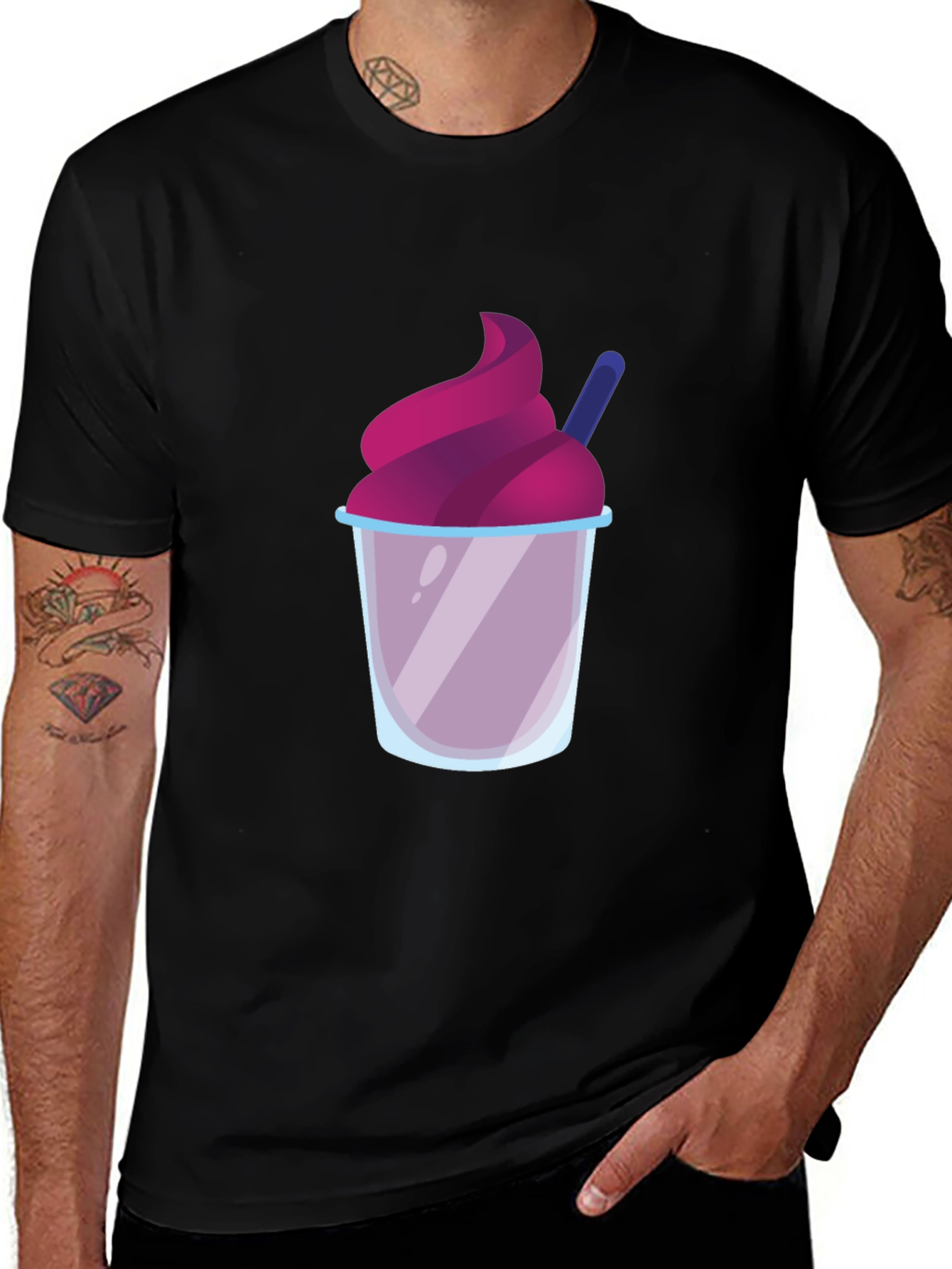 Variant 19 of Cool Treat Tee - Fun Dessert Graphic T-Shirt