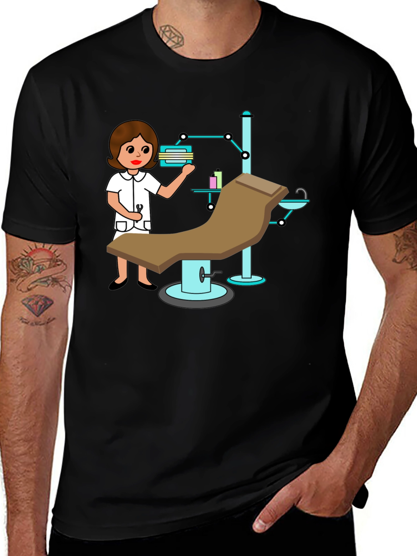 Variant 4 of Cartoon Dentist Office T-Shirt