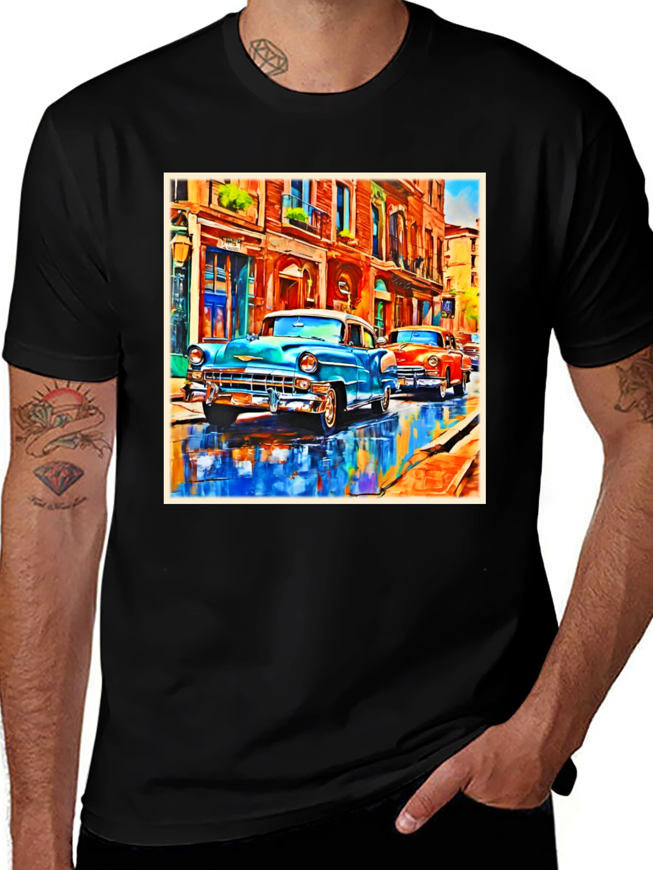 Variant 6 of Vintage Car T-Shirt - Classic Automotive Art Tee