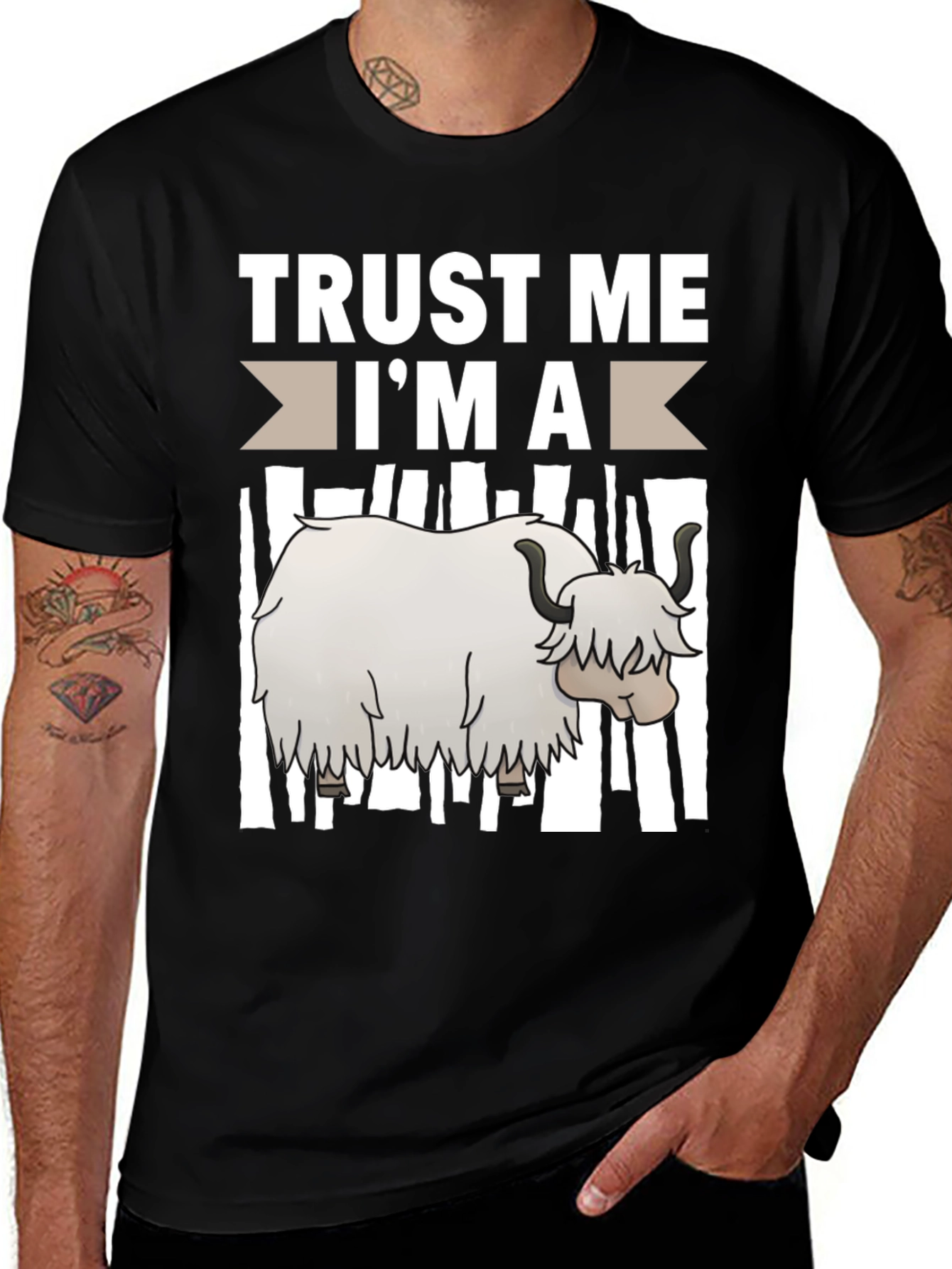 Variant 13 of Trust Me I'm A Yak Funny T-Shirt