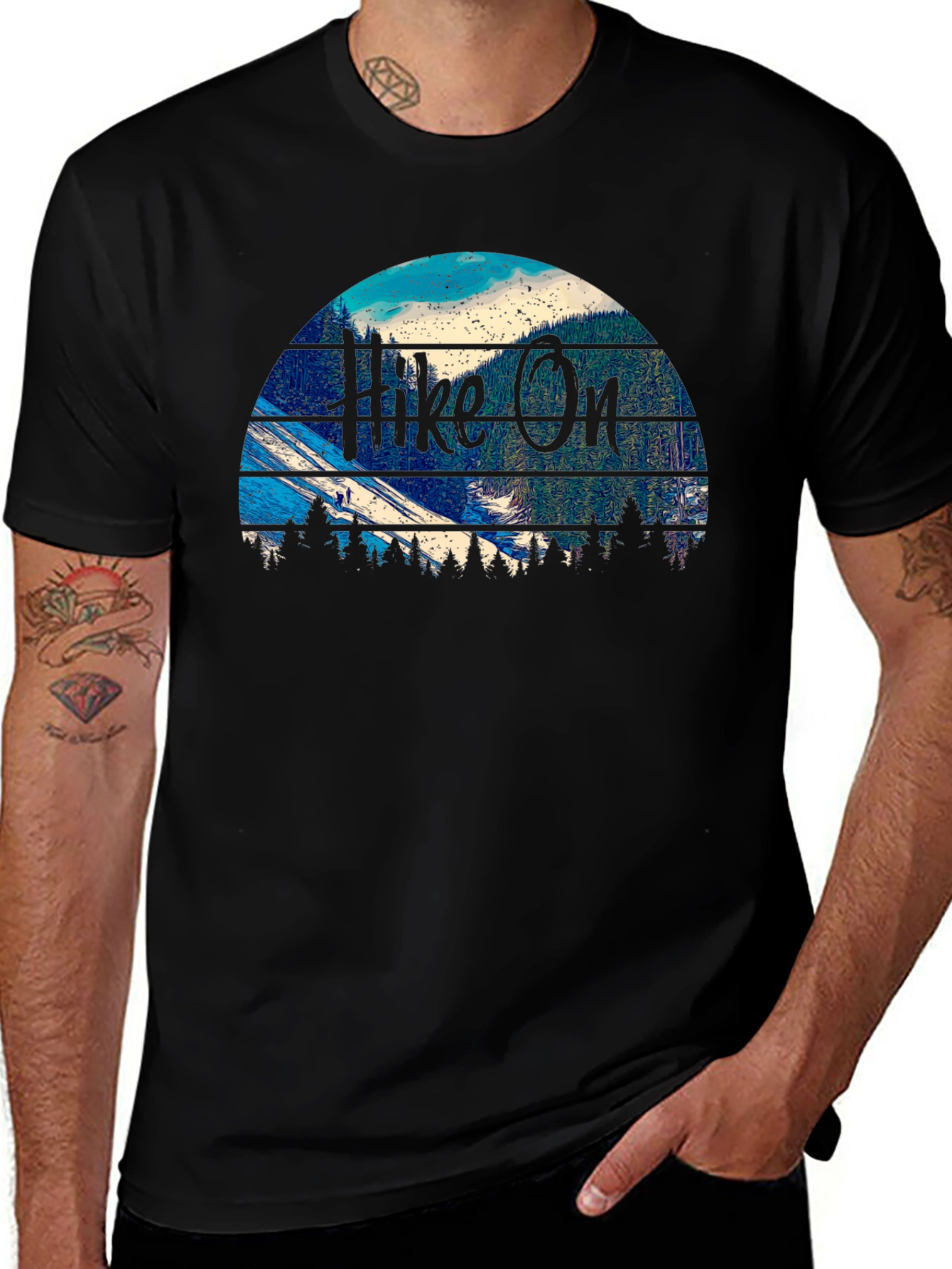 Variant 30 of Hike On Graphic T-Shirt - Outdoor Adventure