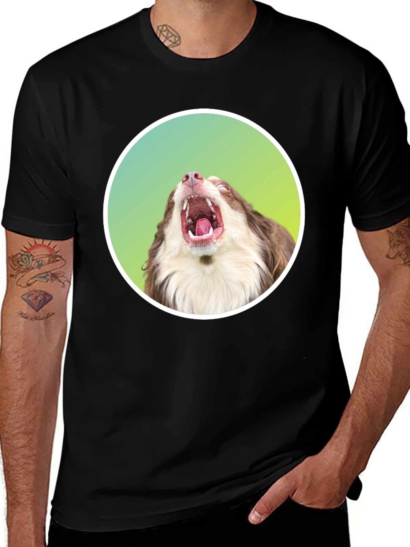 Variant 25 of Dog Yawn T-Shirt - Funny Pet Lover Tee