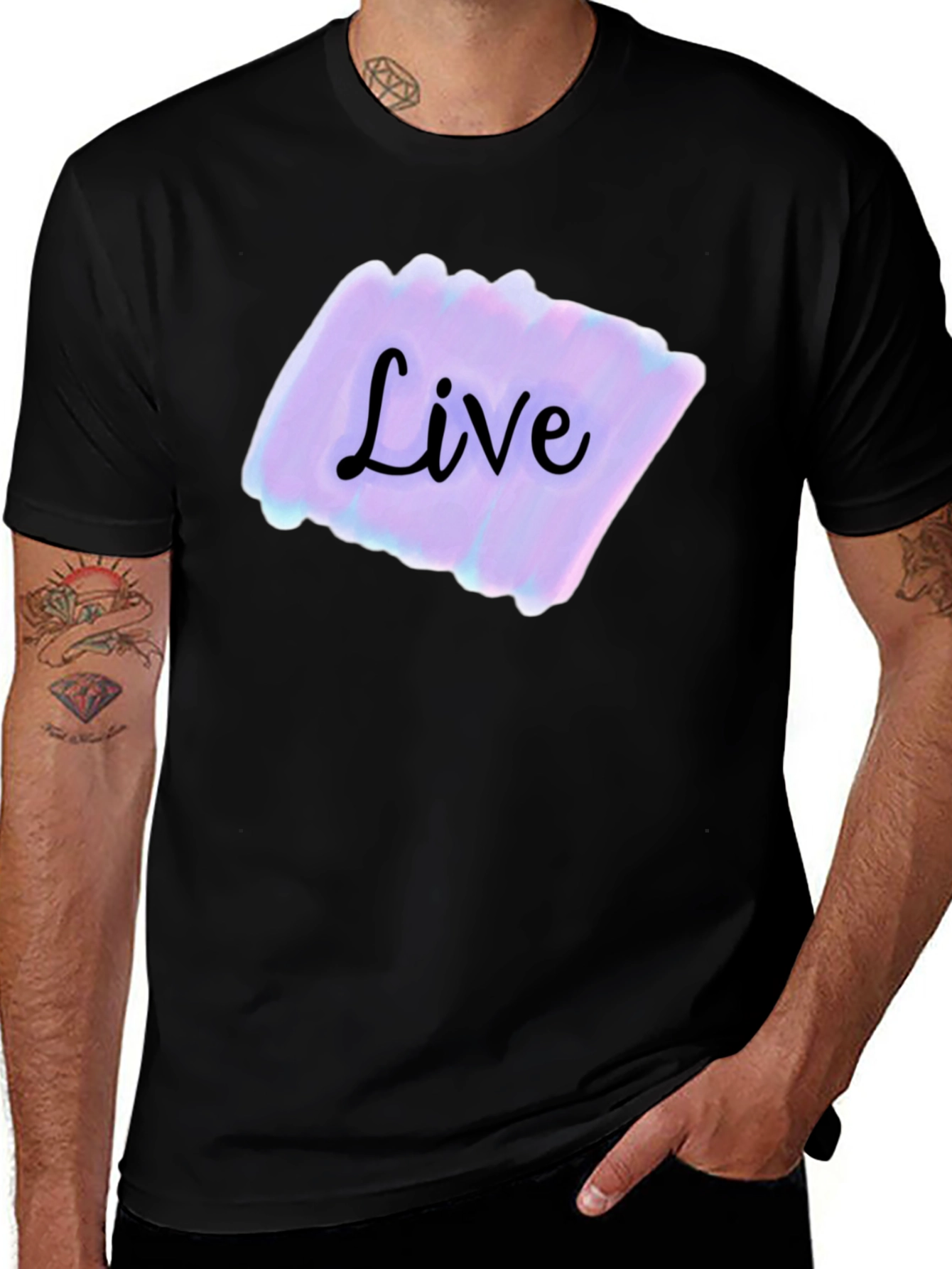 Live T-Shirt - Black - Graphic Tee