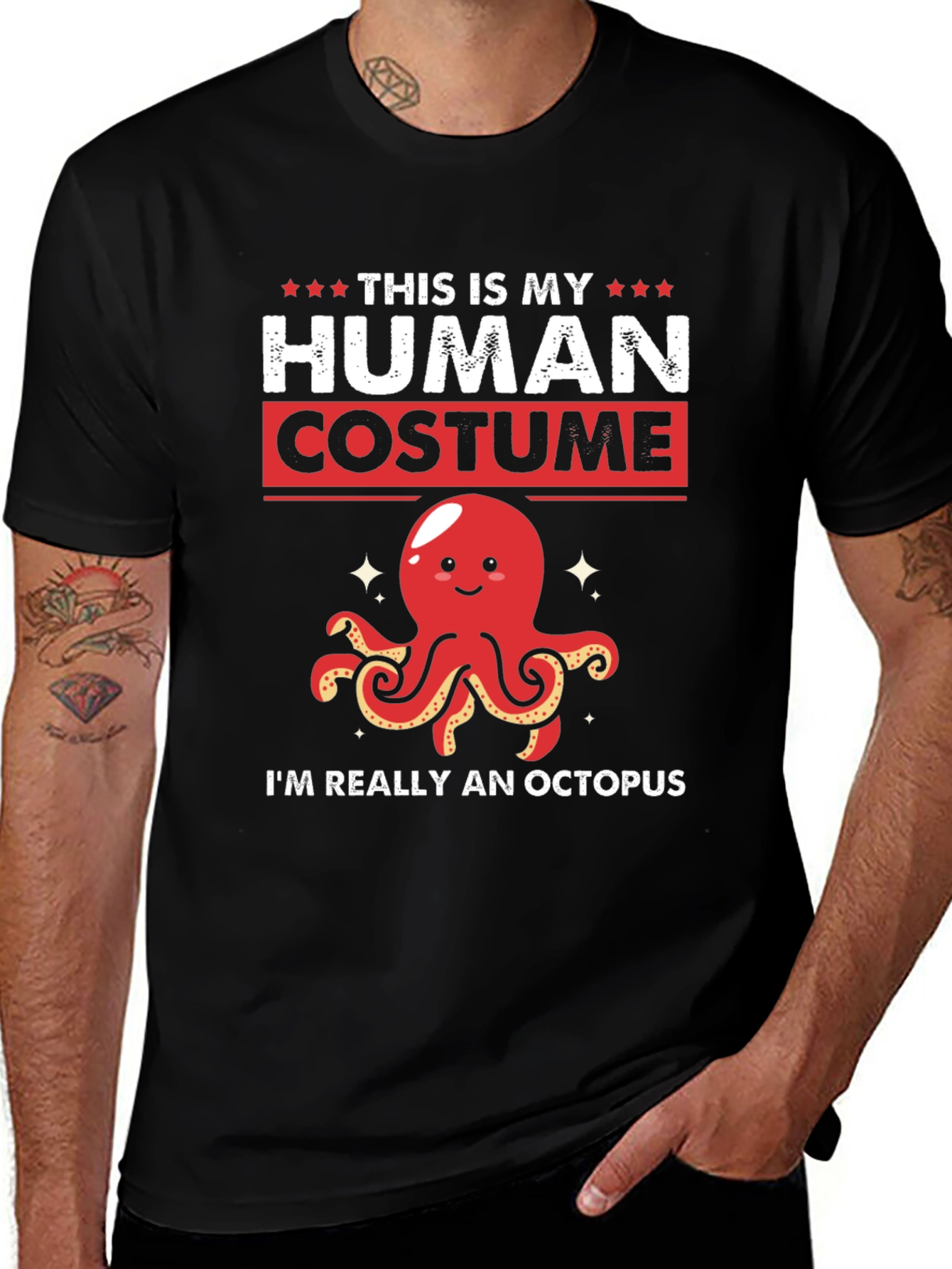 Variant 23 of Human Costume Octopus T-Shirt