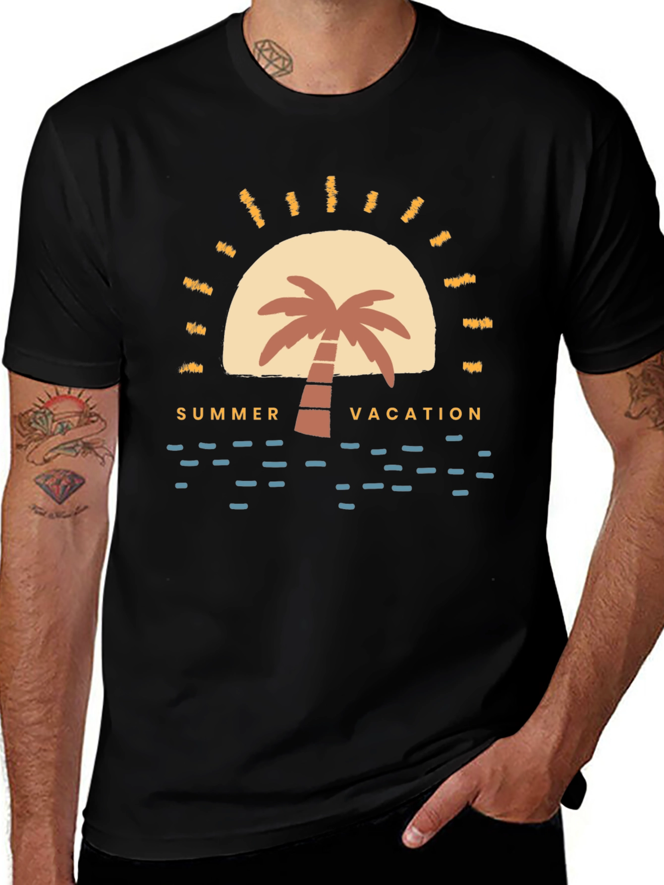 Variant 4 of Summer Vacation Graphic T-Shirt