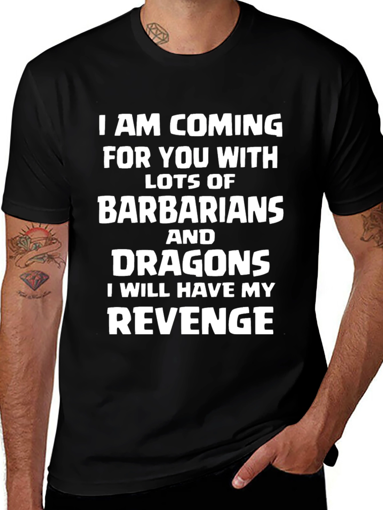 Barbarians and Dragons Revenge T-Shirt