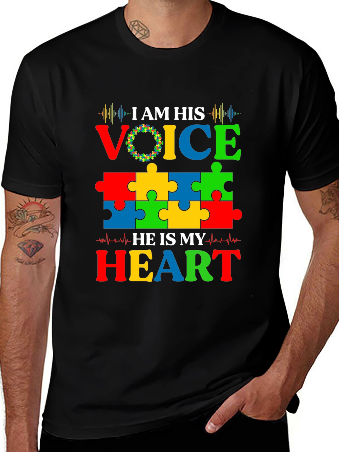 Autism Awareness T-Shirt: I Am His Voice