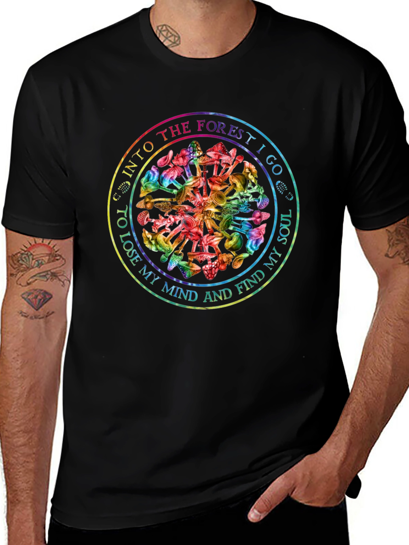 Variant 29 of Mushroom Forest Soul T-Shirt - Psychedelic Graphic Tee
