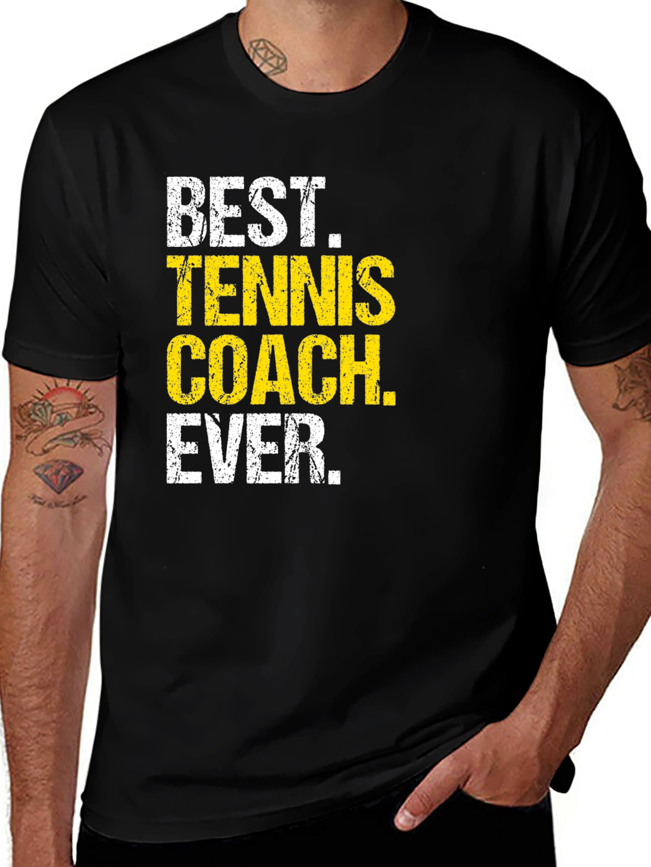 Variant 25 of Best Tennis Coach Ever - Graphic T-Shirt