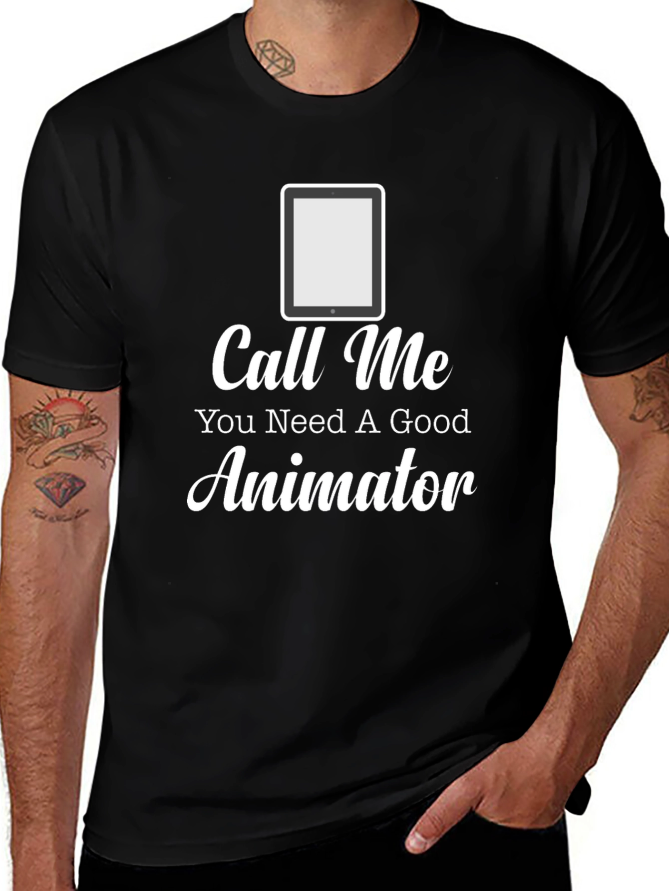 Variant 24 of Call Me Animator Graphic T-Shirt