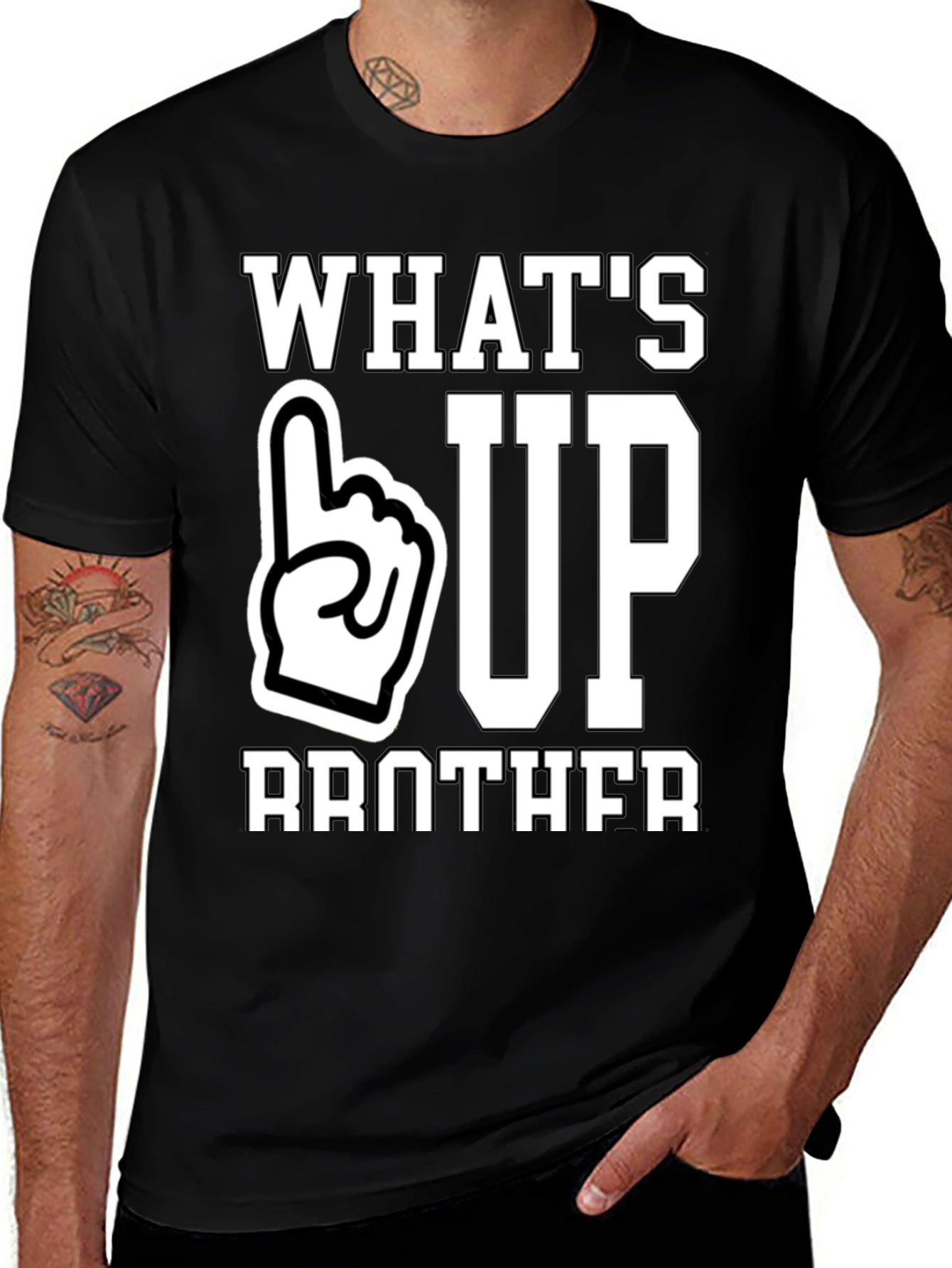 Variant 17 of What's Up Brother T-Shirt