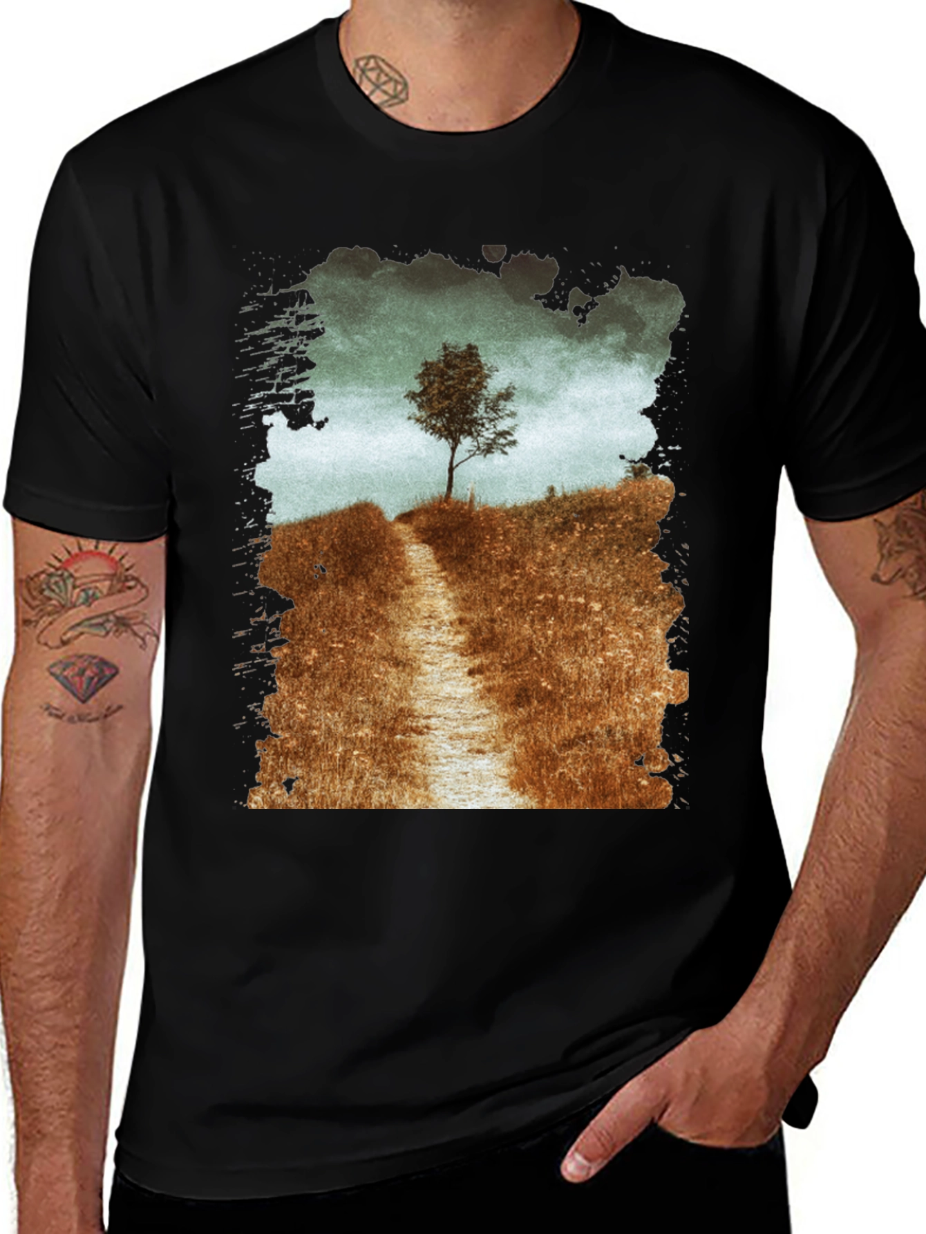 Nature Path Graphic T-Shirt