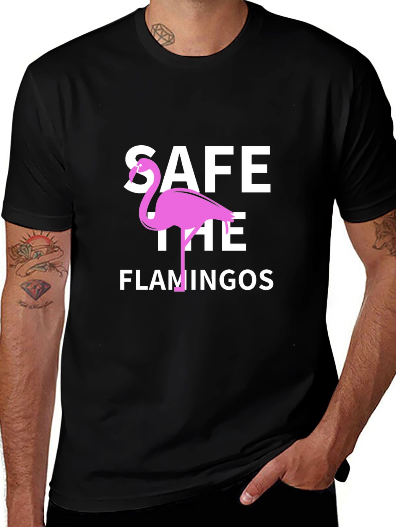 Variant 28 of Save the Flamingos Graphic T-Shirt