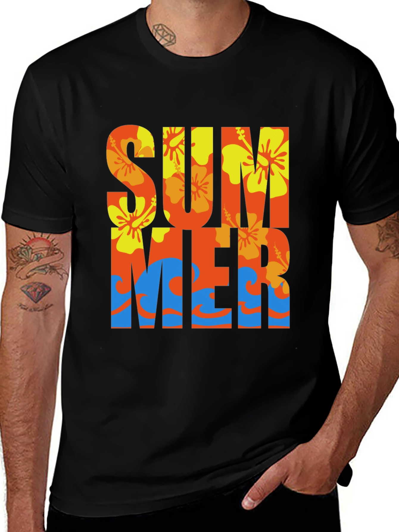 Variant 14 of Tropical Summer Graphic T-Shirt
