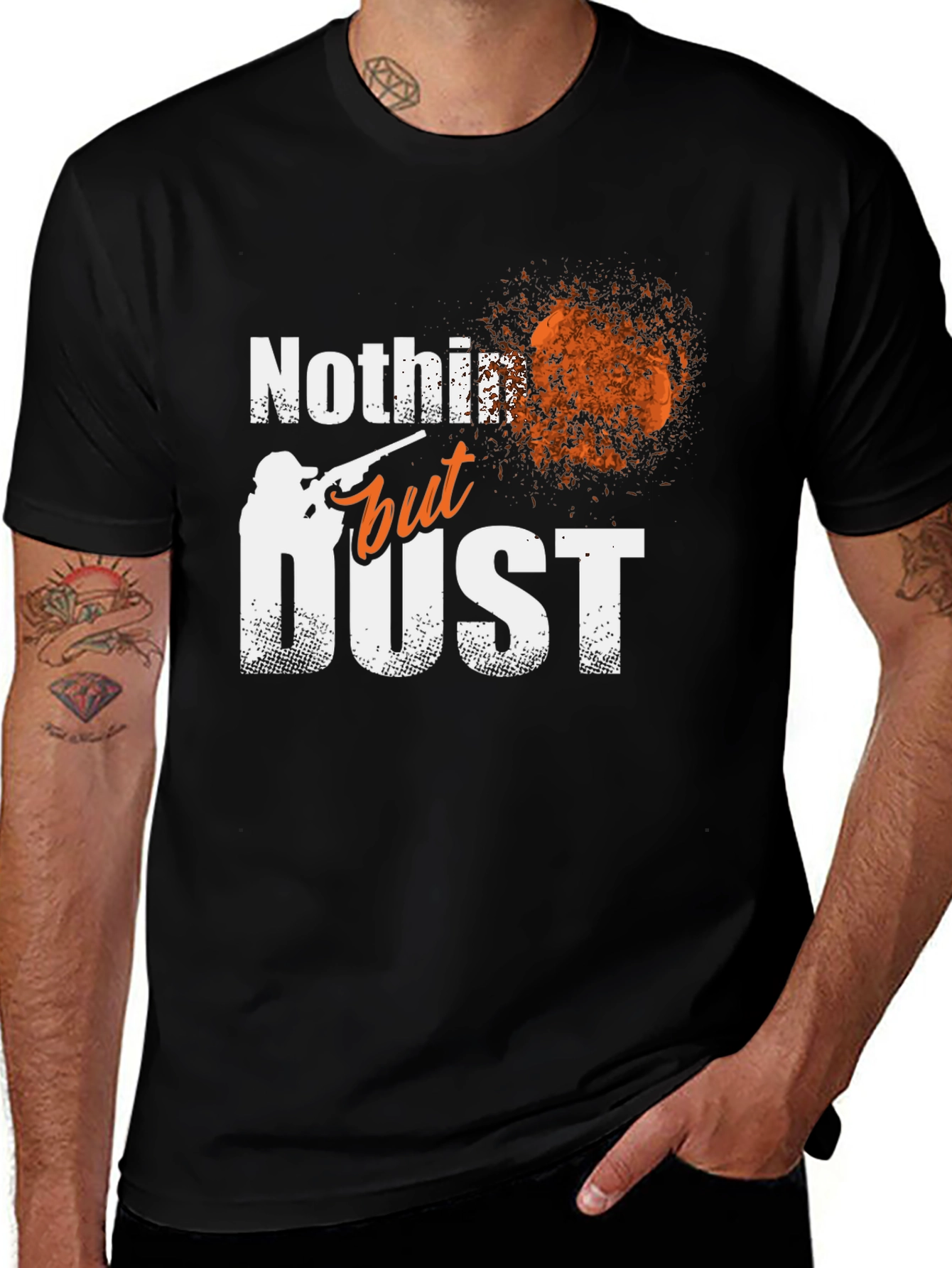 Variant 21 of Nothin But Dust T-Shirt Clay Target Shooting