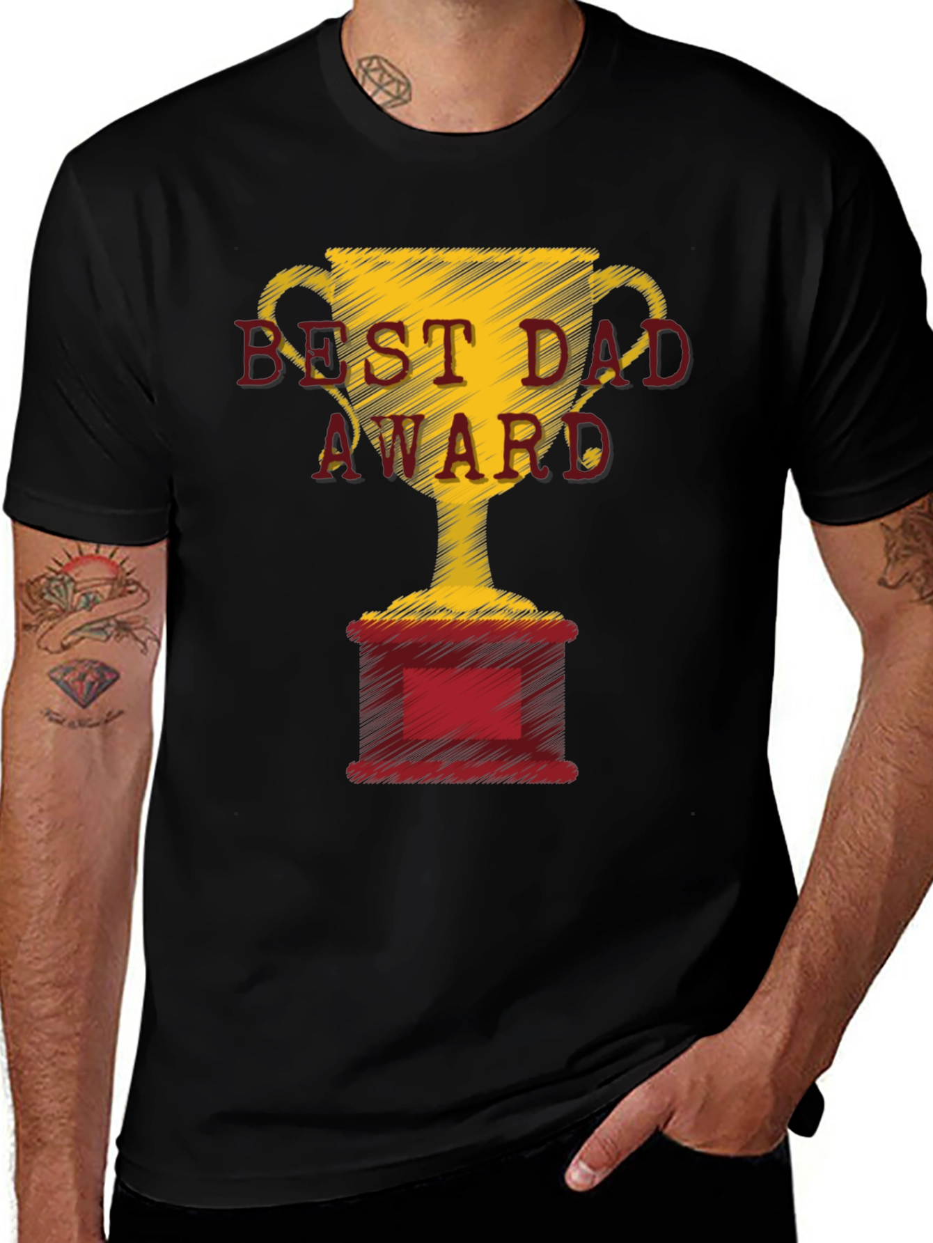 Best Dad Award Graphic T-Shirt - Father's Day Gift