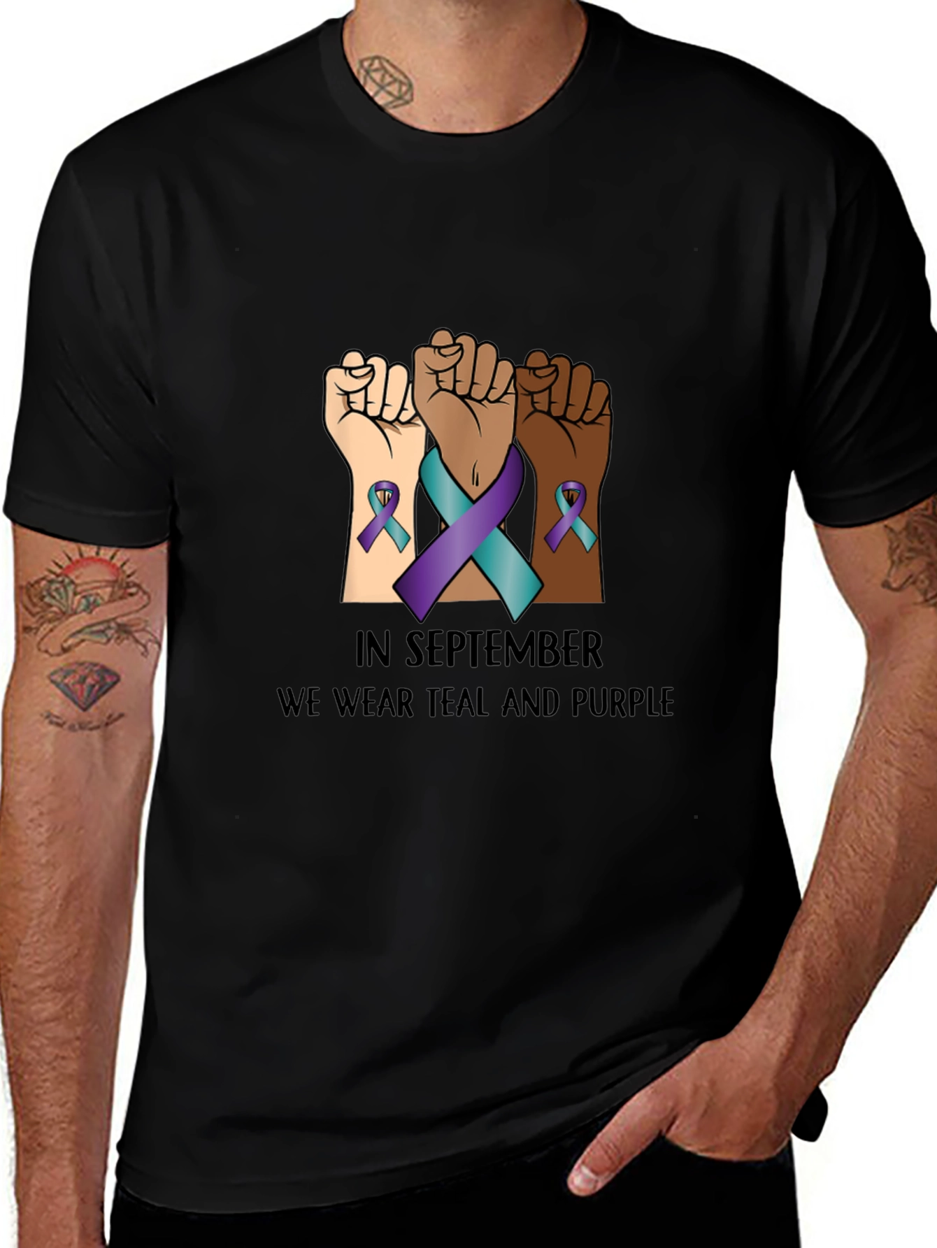 Teal & Purple Awareness Tee