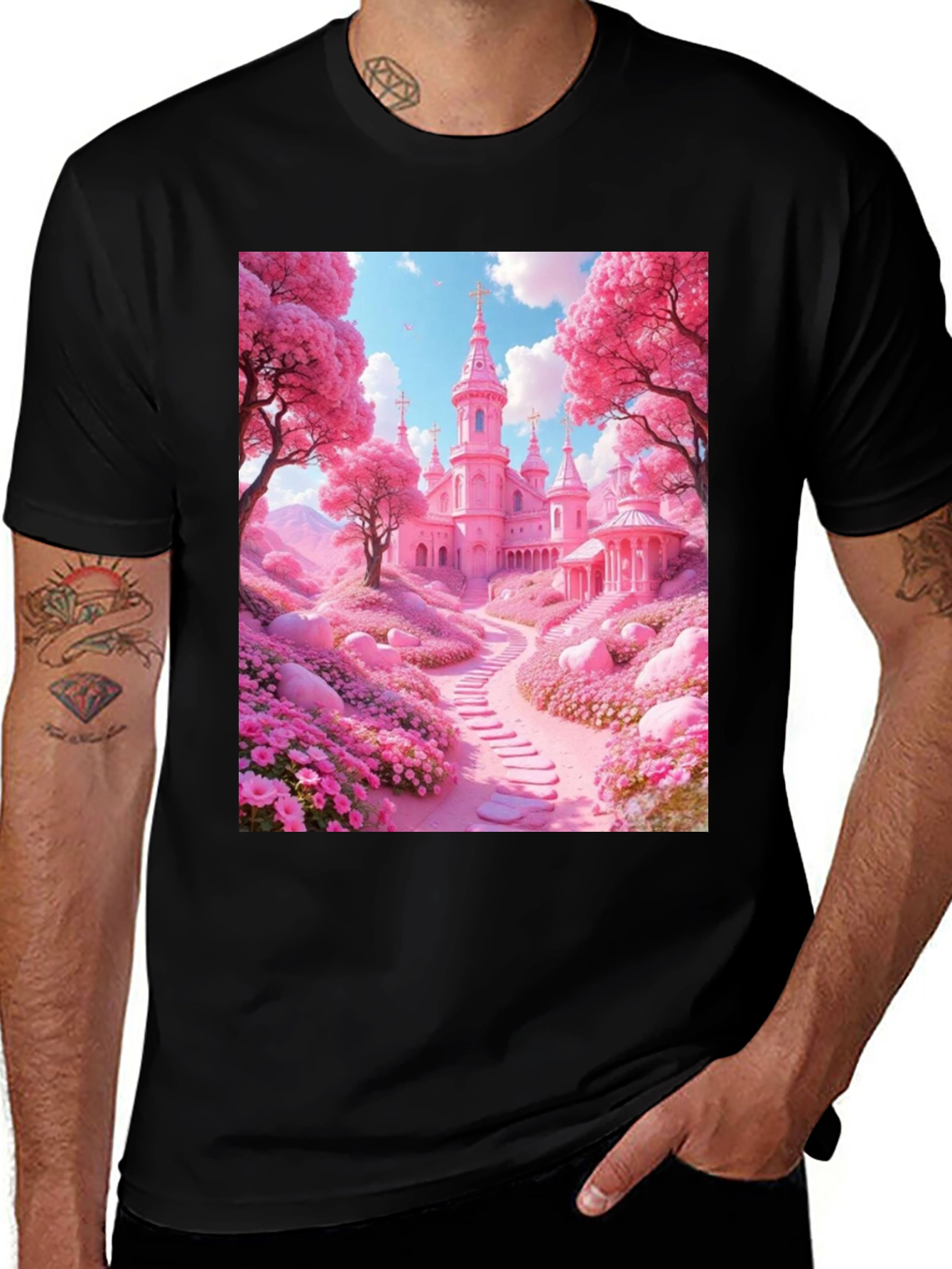 Variant 22 of Pink Castle Blossom T-Shirt