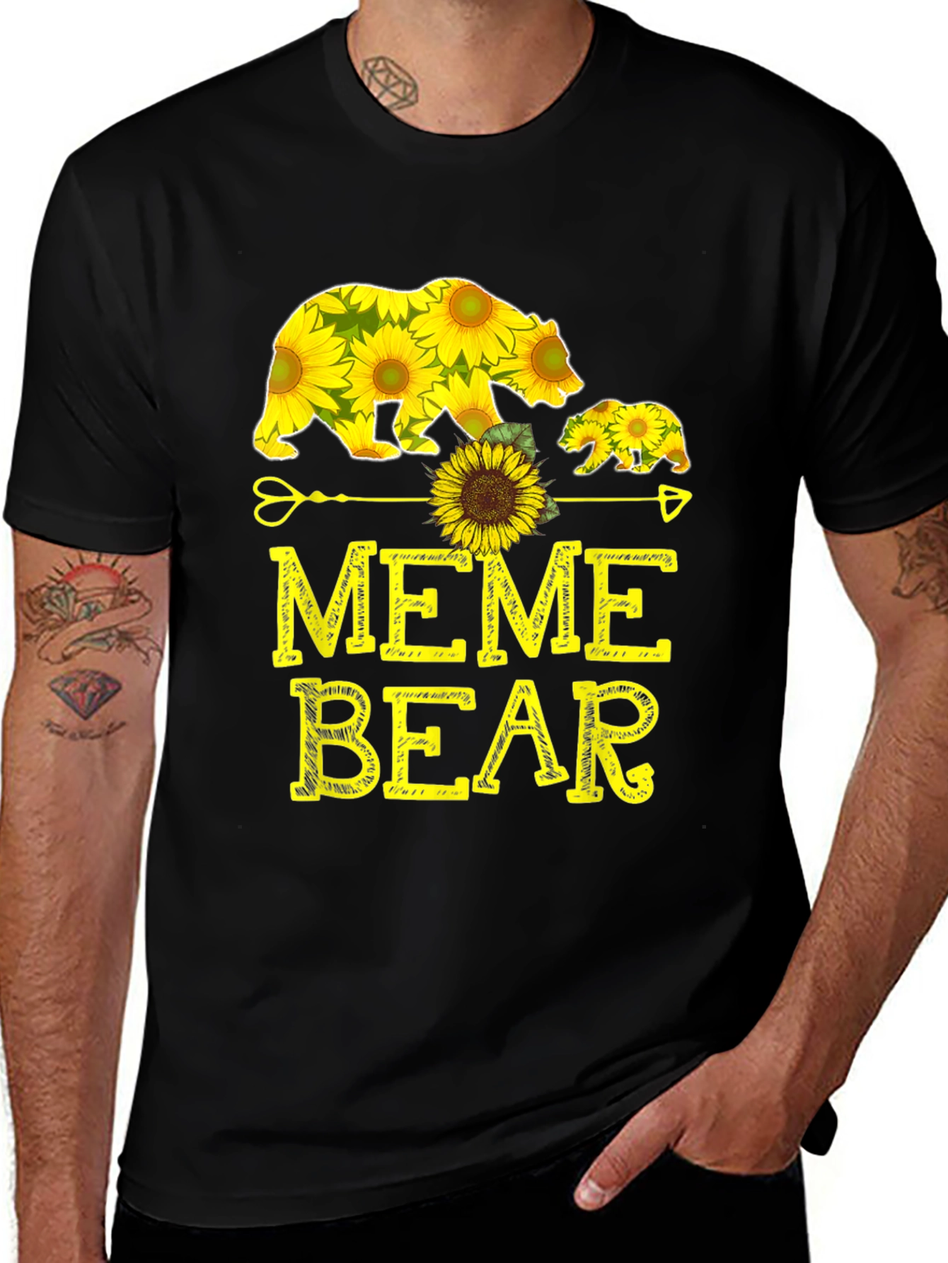 Variant 23 of Sunflower Bear Graphic Tee