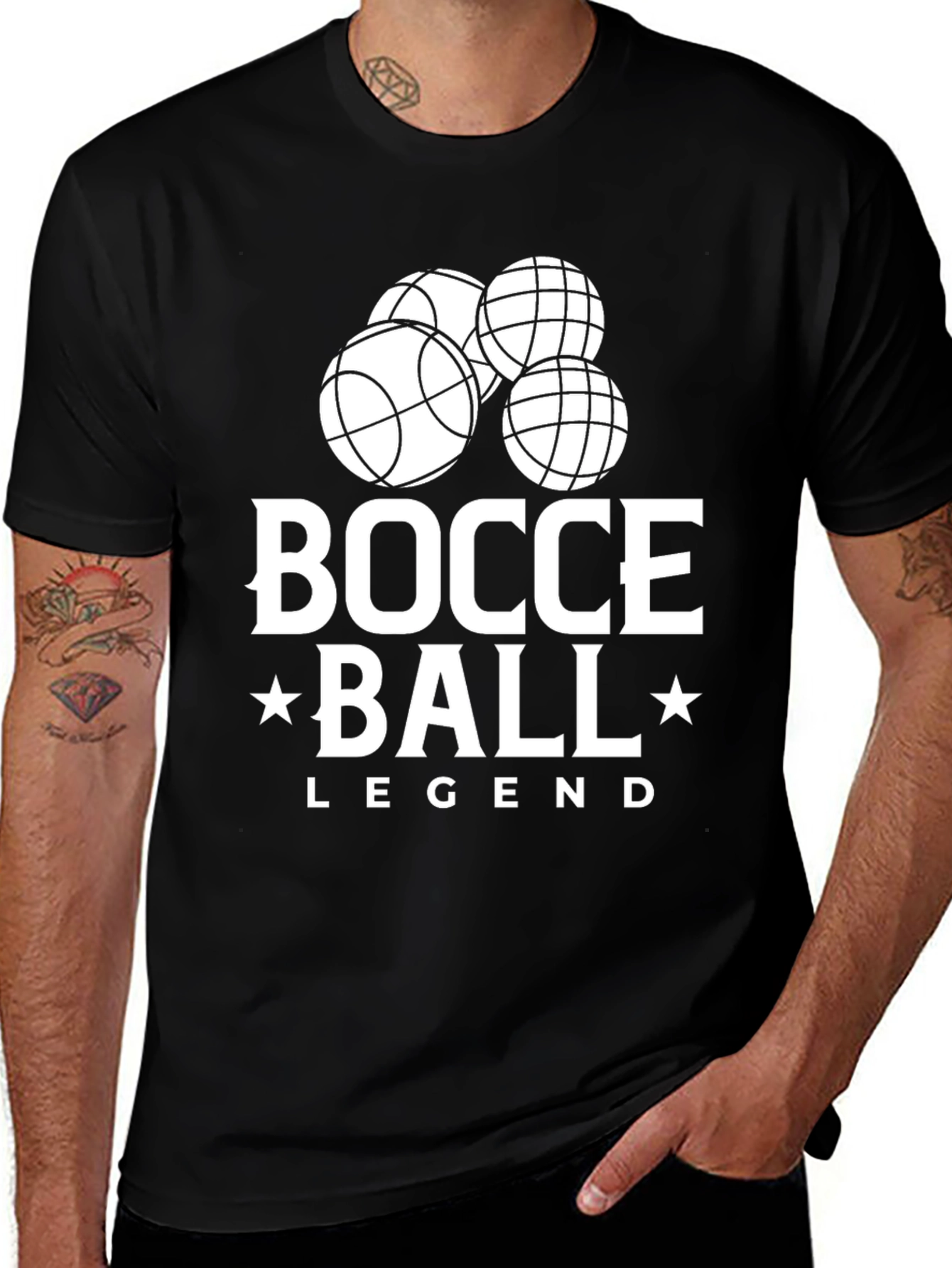 Bocce Ball Legend Graphic T-Shirt - Classic Fit