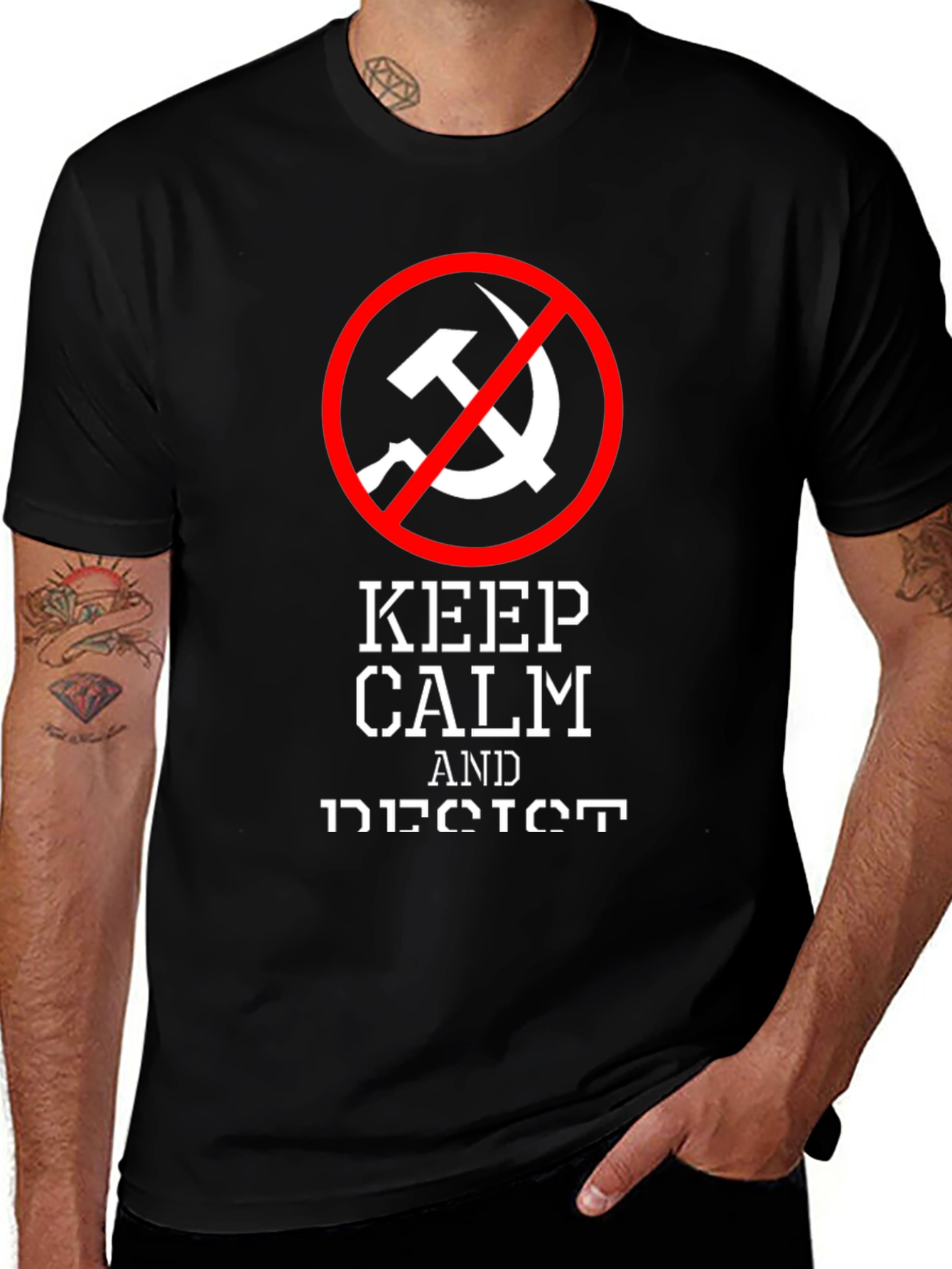 Variant 28 of Keep Calm Resist Anti-Communism T-Shirt