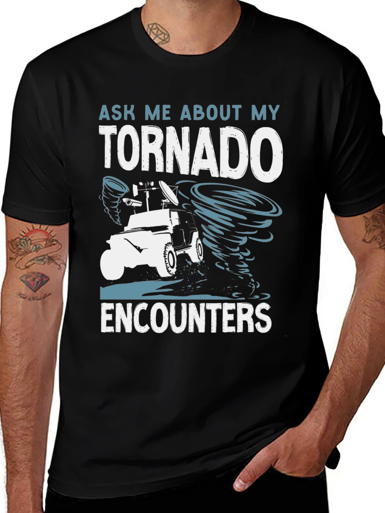 Variant 4 of Tornado Encounter T-Shirt - Weather Chaser Apparel