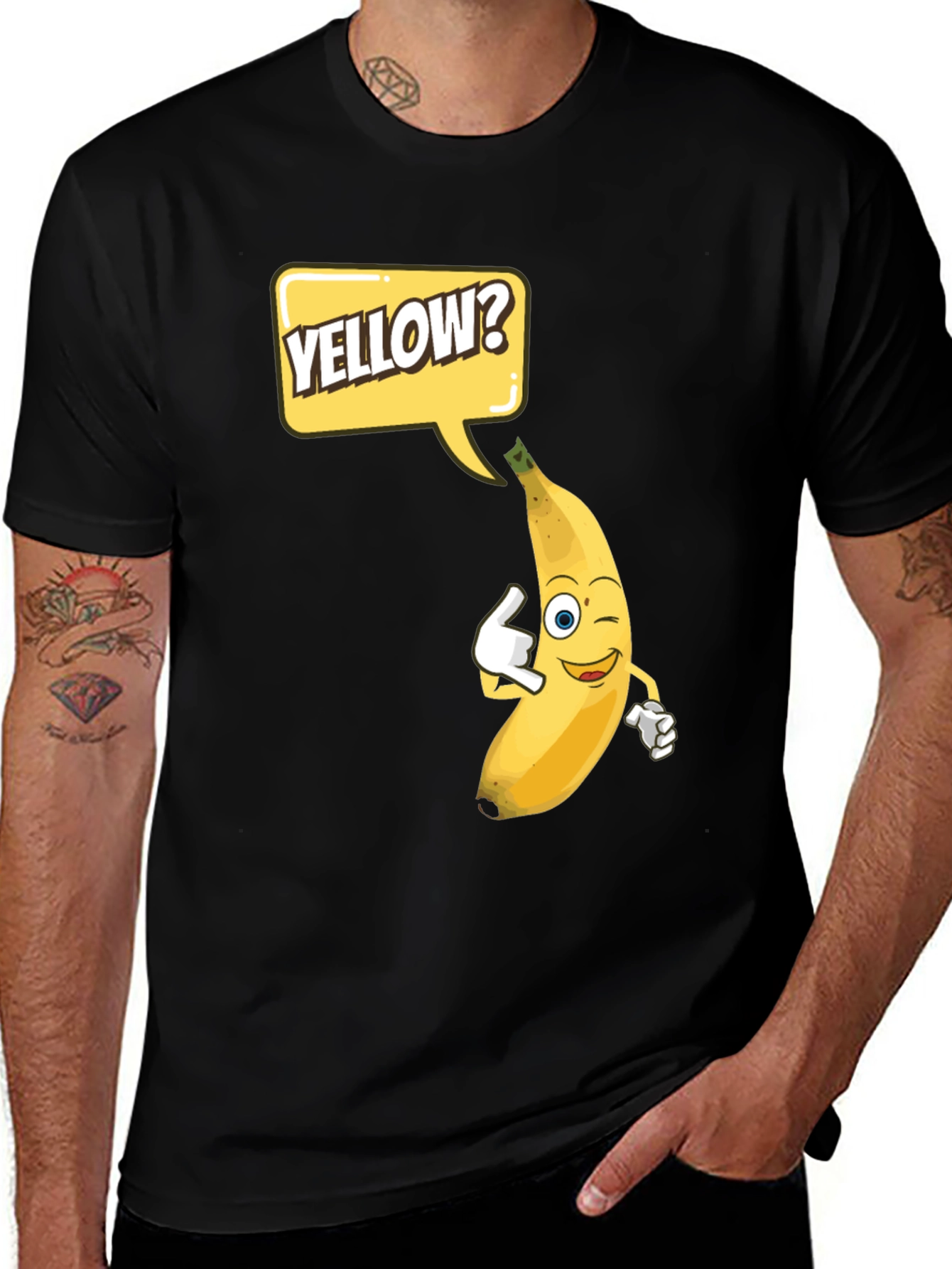 Variant 3 of Funny Banana 'Yellow?' Graphic T-Shirt
