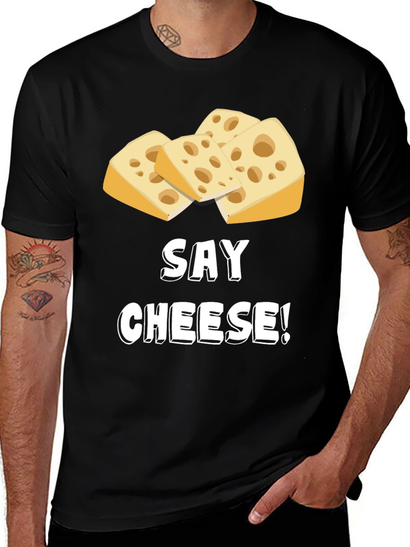 Variant 15 of Say Cheese! Funny Graphic T-Shirt