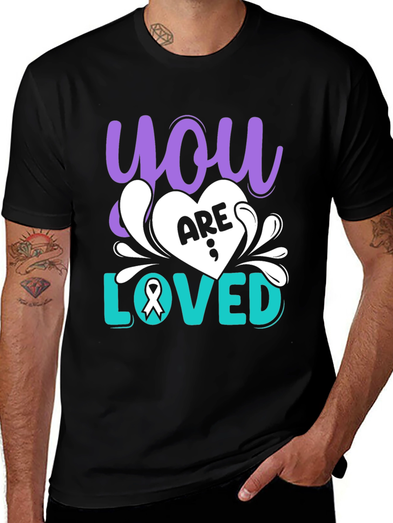 Variant 11 of You Are Loved Mental Health Awareness T-Shirt