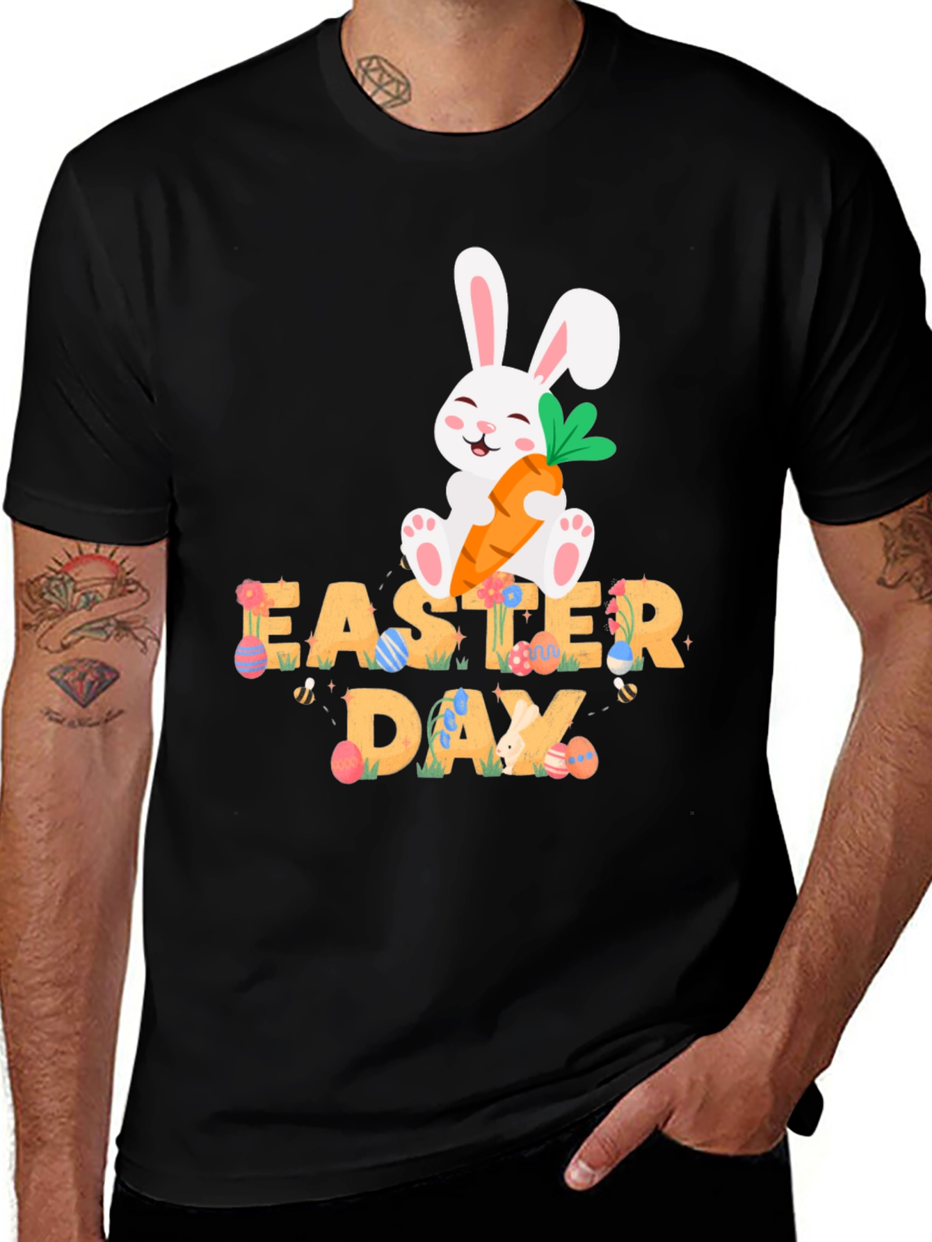Easter Day Bunny T-Shirt - Cute Easter Celebration