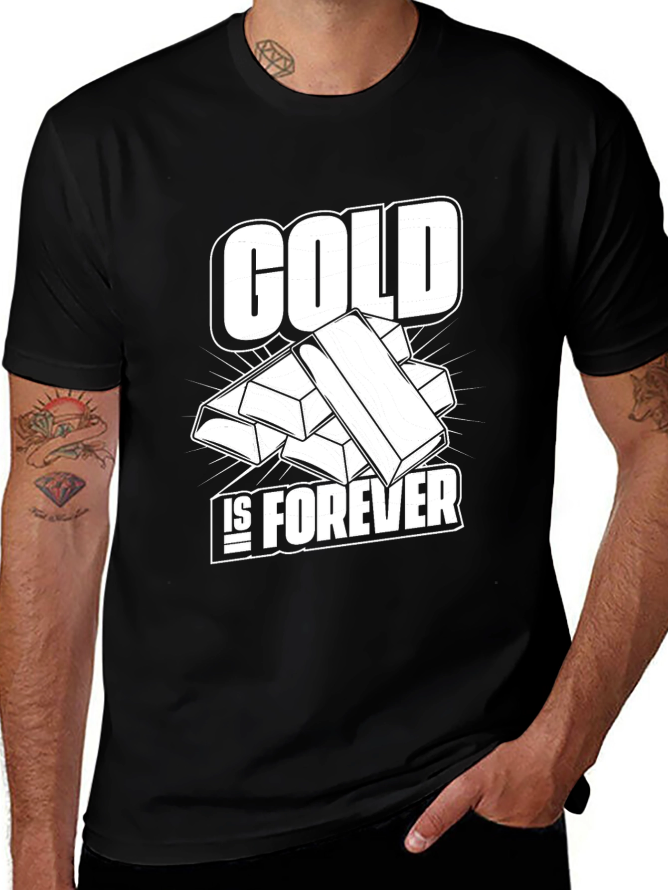 Black Gold Is Forever Black T-Shirt main image