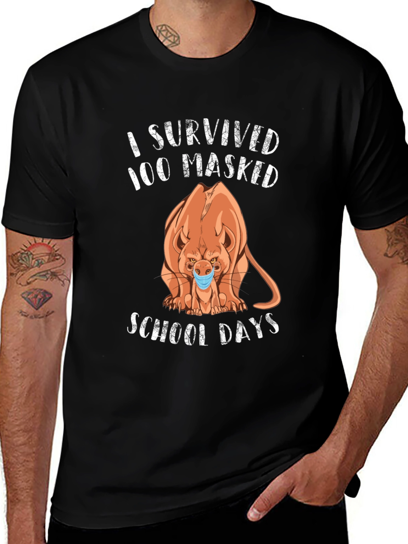 I Survived 100 Masked School Days T-Shirt