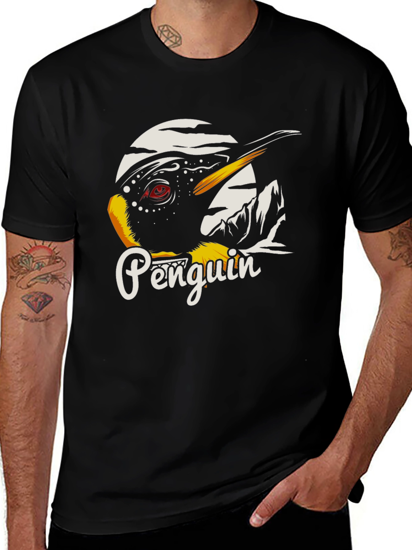 Variant 9 of Penguin Graphic Black T-Shirt