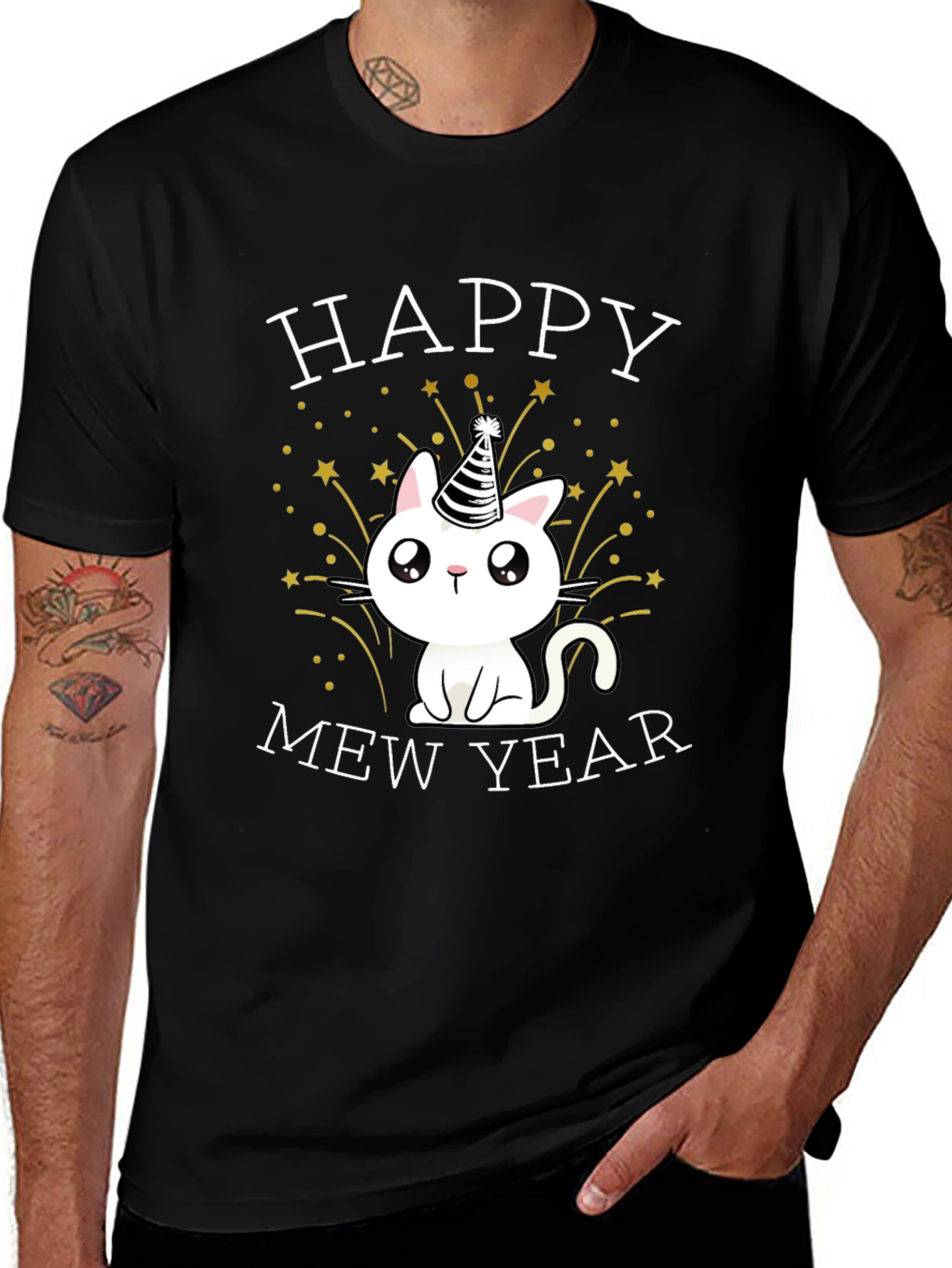 Variant 11 of Happy Mew Year Cat T-Shirt