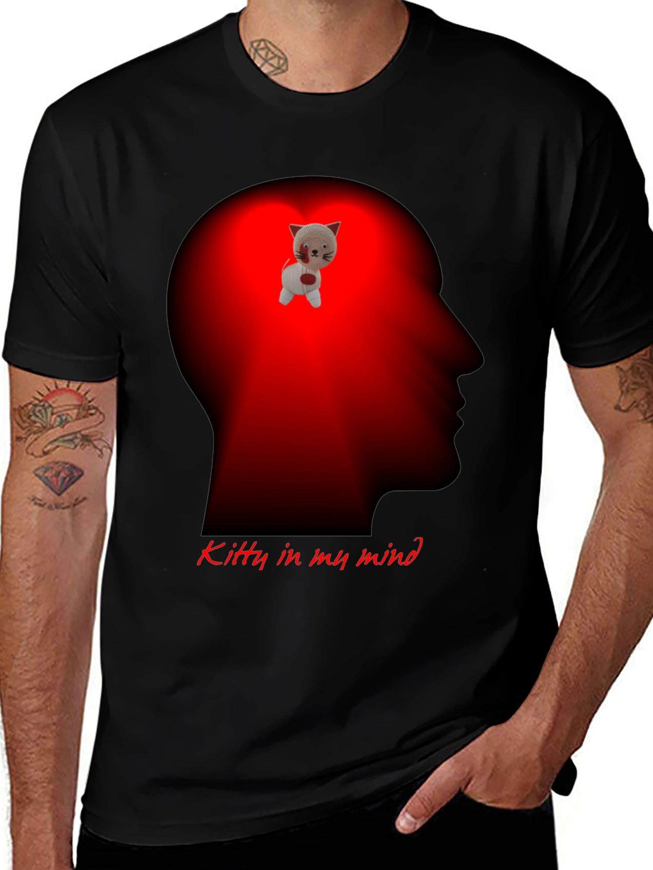 Variant 15 of Kitty In My Mind Graphic T-Shirt