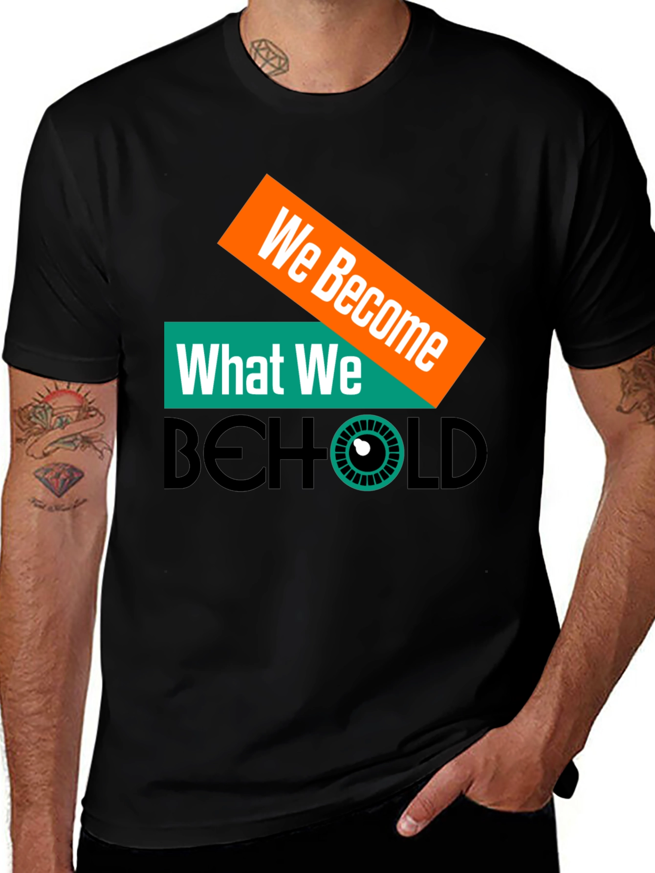 Variant 8 of We Become What We Behold Graphic Tee