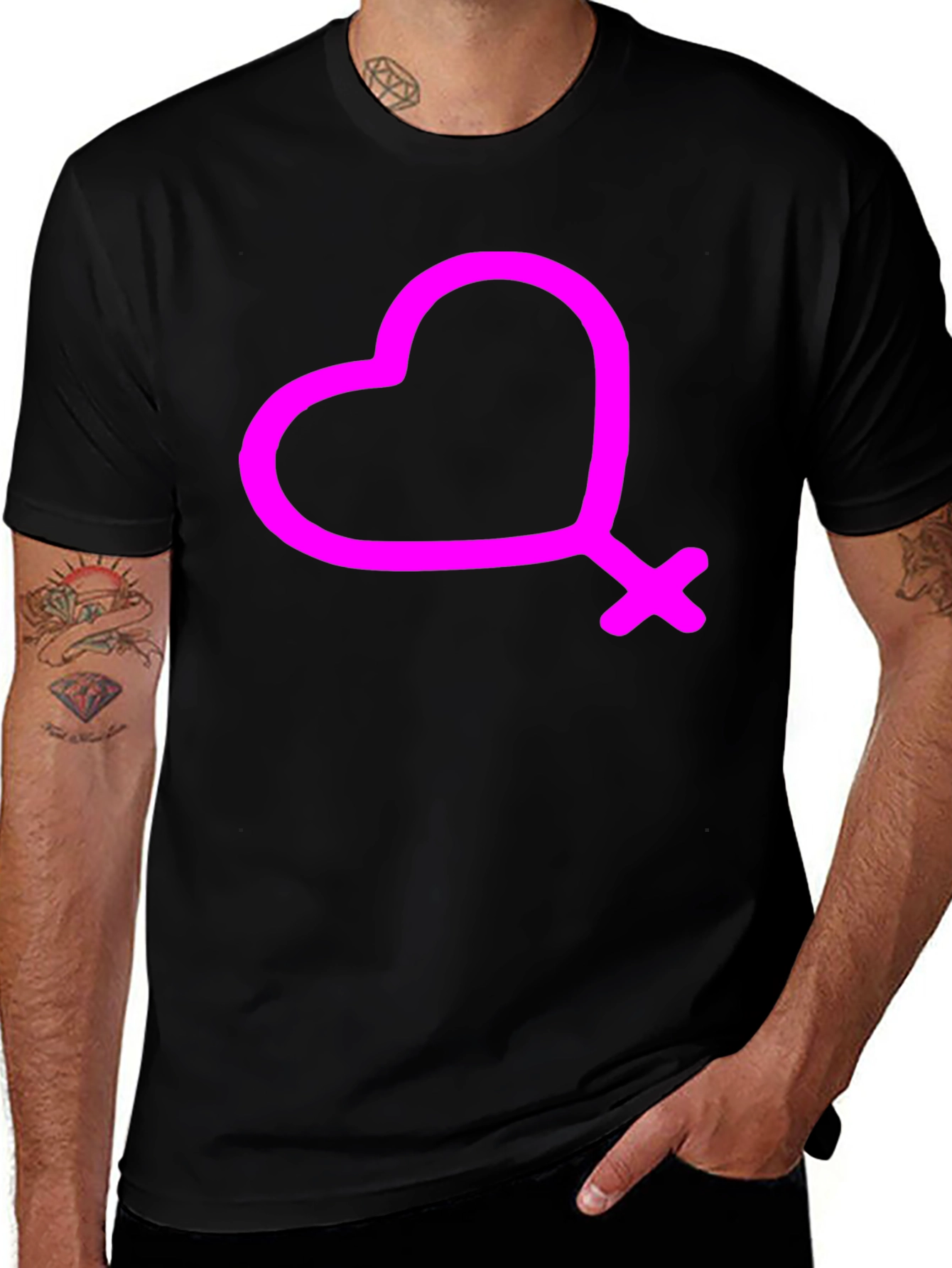 Variant 30 of Heart Gender Symbol Graphic T-Shirt