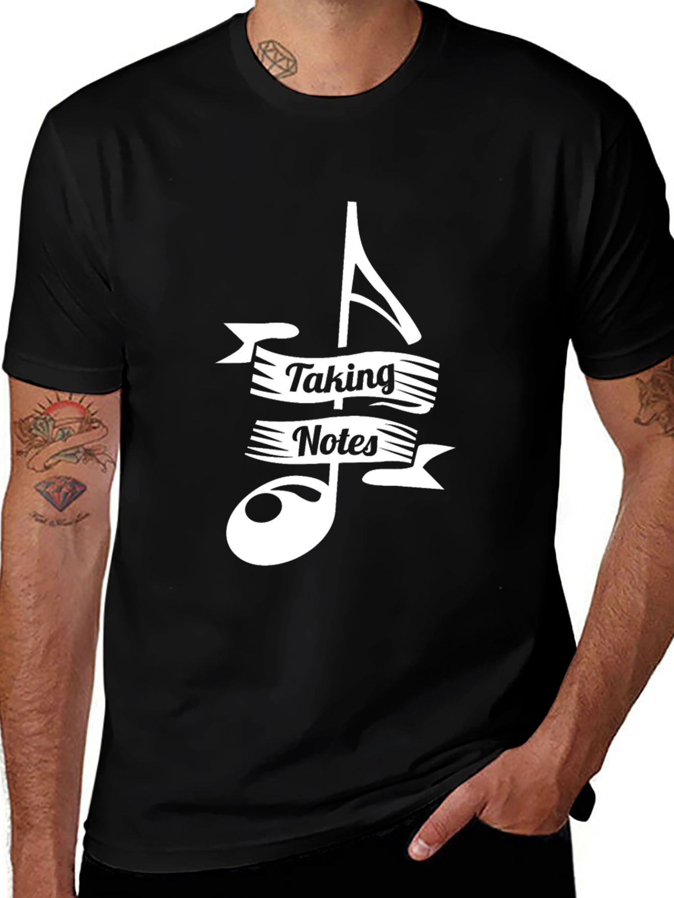 Taking Notes Graphic Tee - Music Lover's T-Shirt