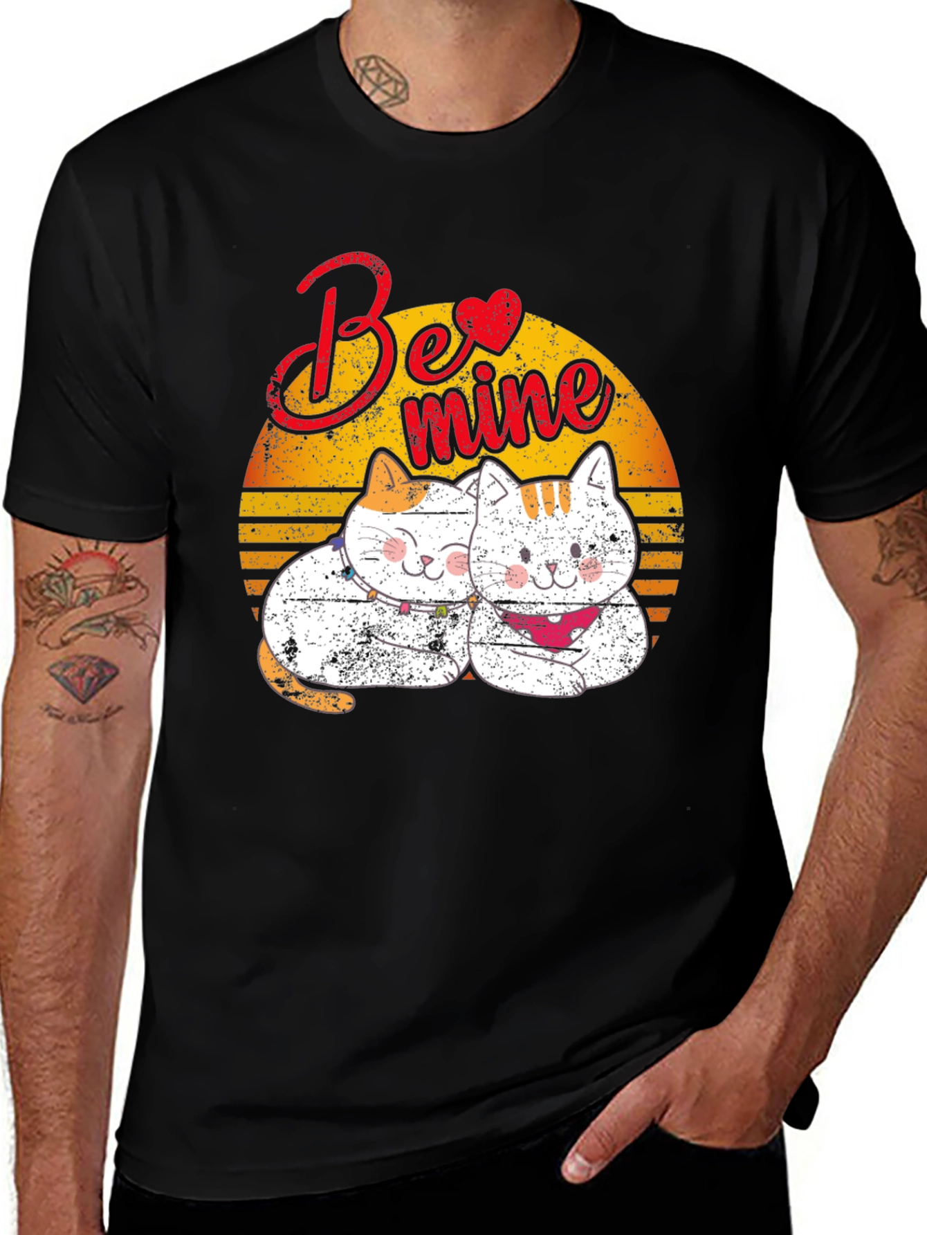 Variant 26 of Be Mine Cats T-Shirt - Valentine's Day Gift