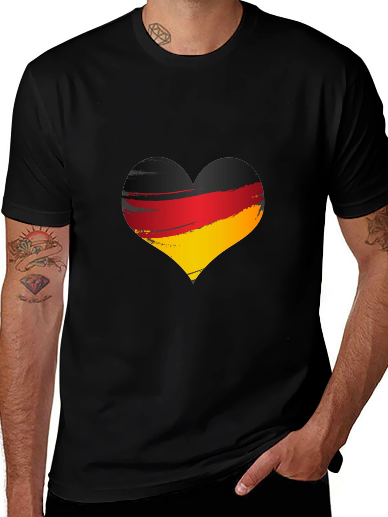 Germany Flag Heart T-Shirt