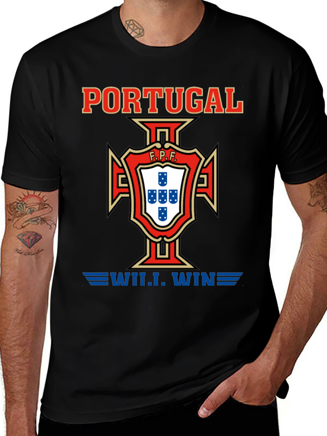 Portugal Soccer T-Shirt FPF Football Supporter Tee