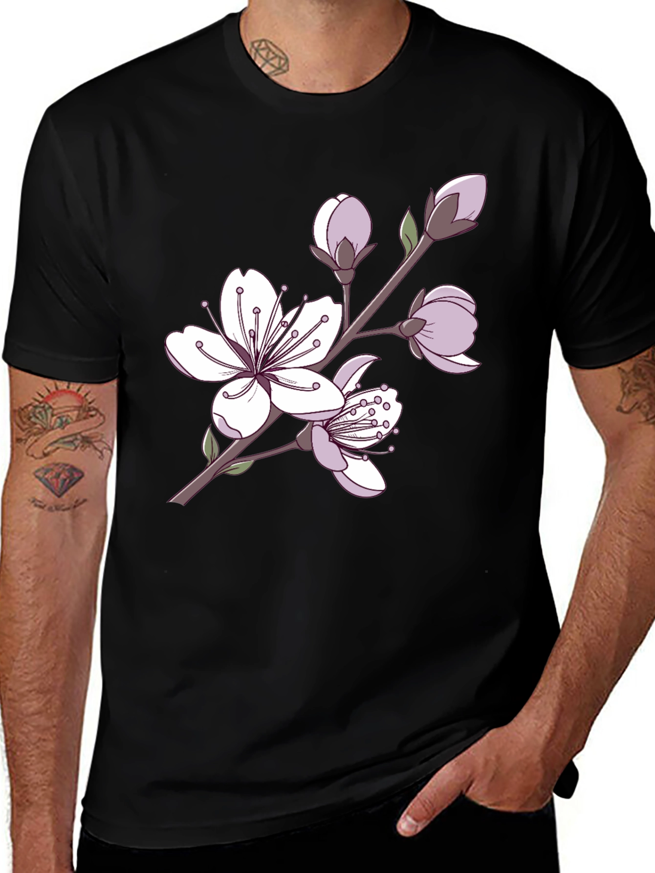 Variant 27 of Blossom Graphic Tee - Casual Style