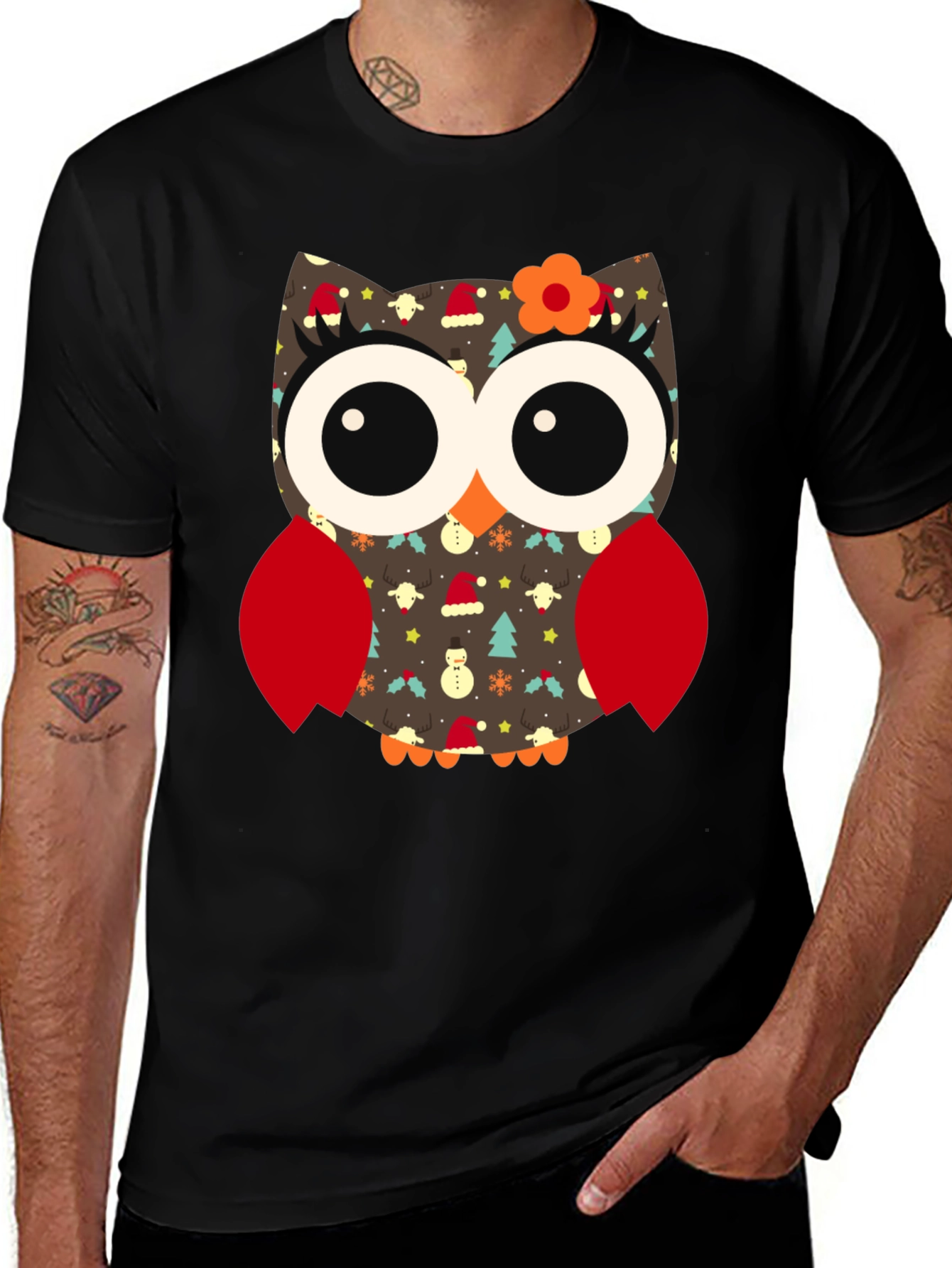 Variant 13 of Festive Owl T-Shirt