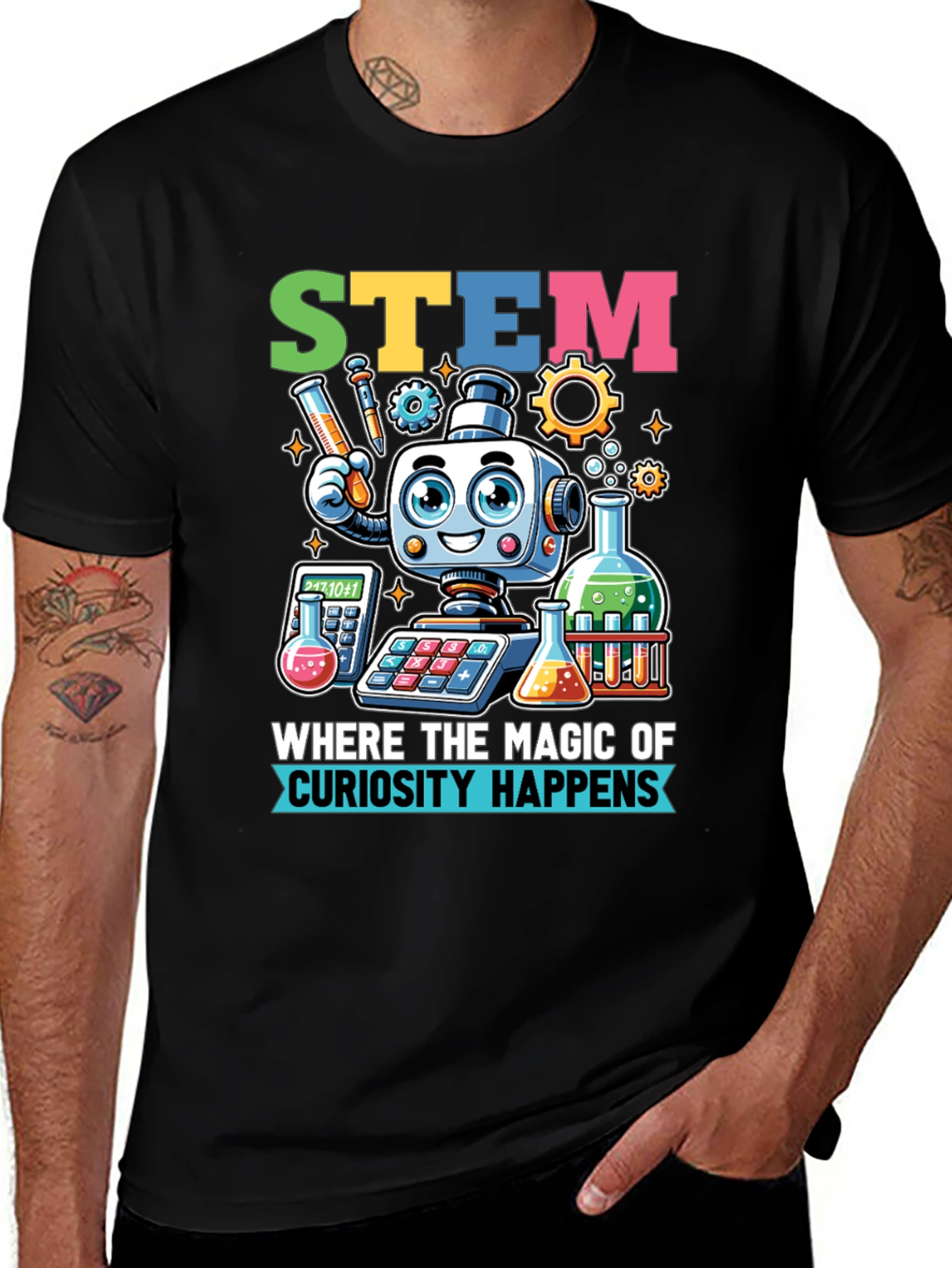 STEM Curiosity T-Shirt - Science, Tech, Engineering, Math