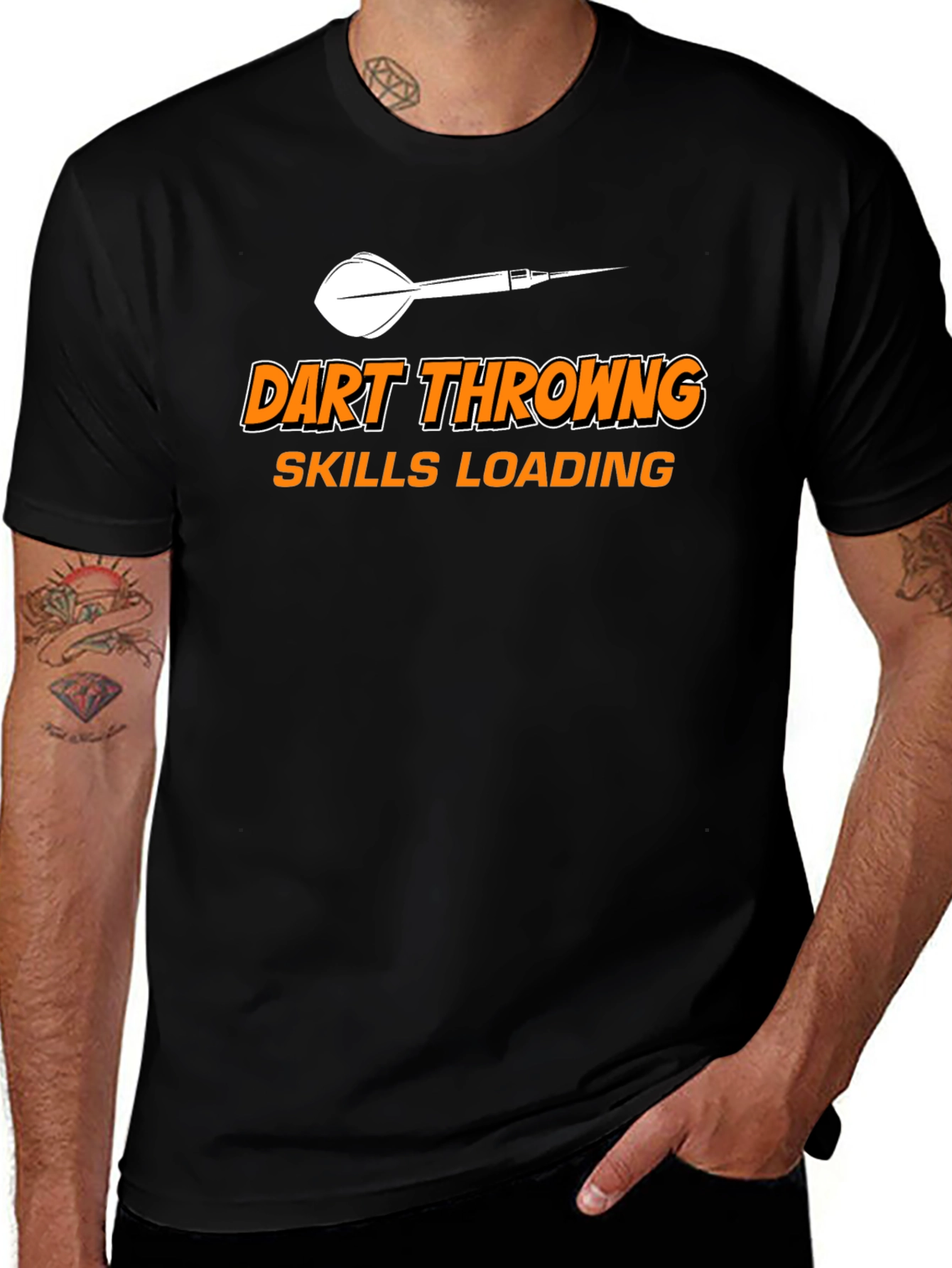 Variant 4 of Dart Throwing Skills Loading Funny T-Shirt