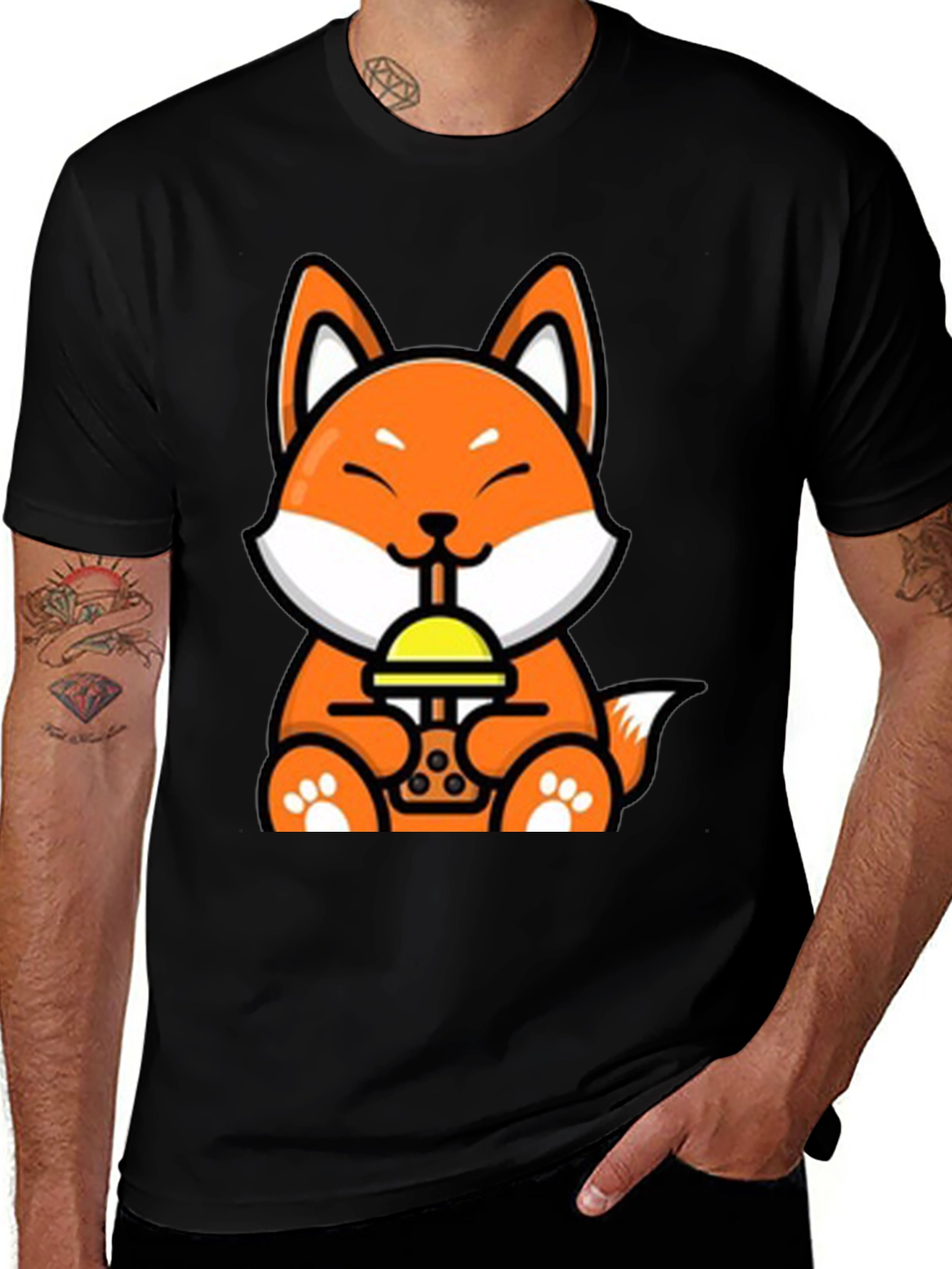 Cute Boba Shiba T-Shirt - Kawaii Dog Lover Tee