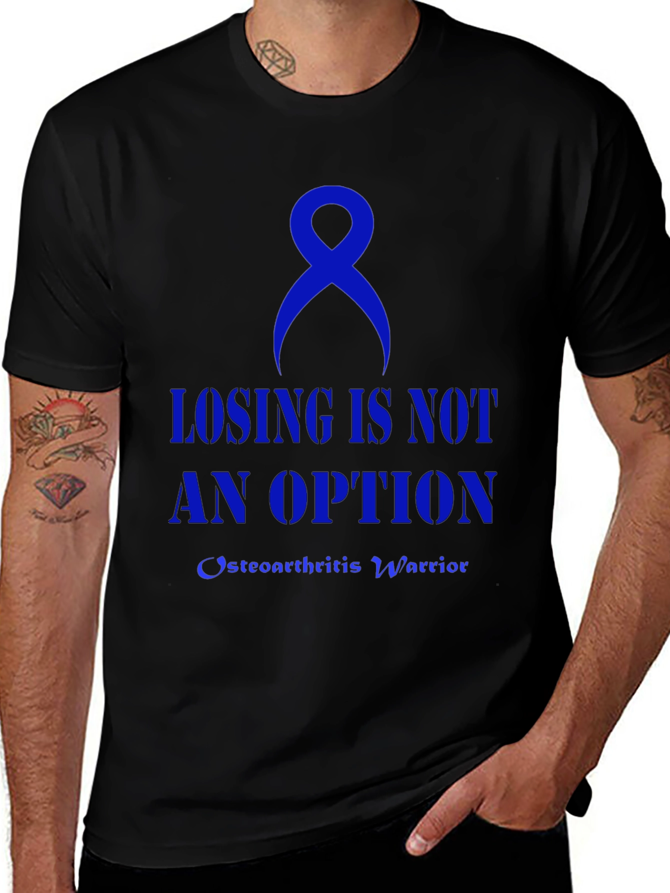 Osteoarthritis Warrior Awareness Ribbon T-Shirt