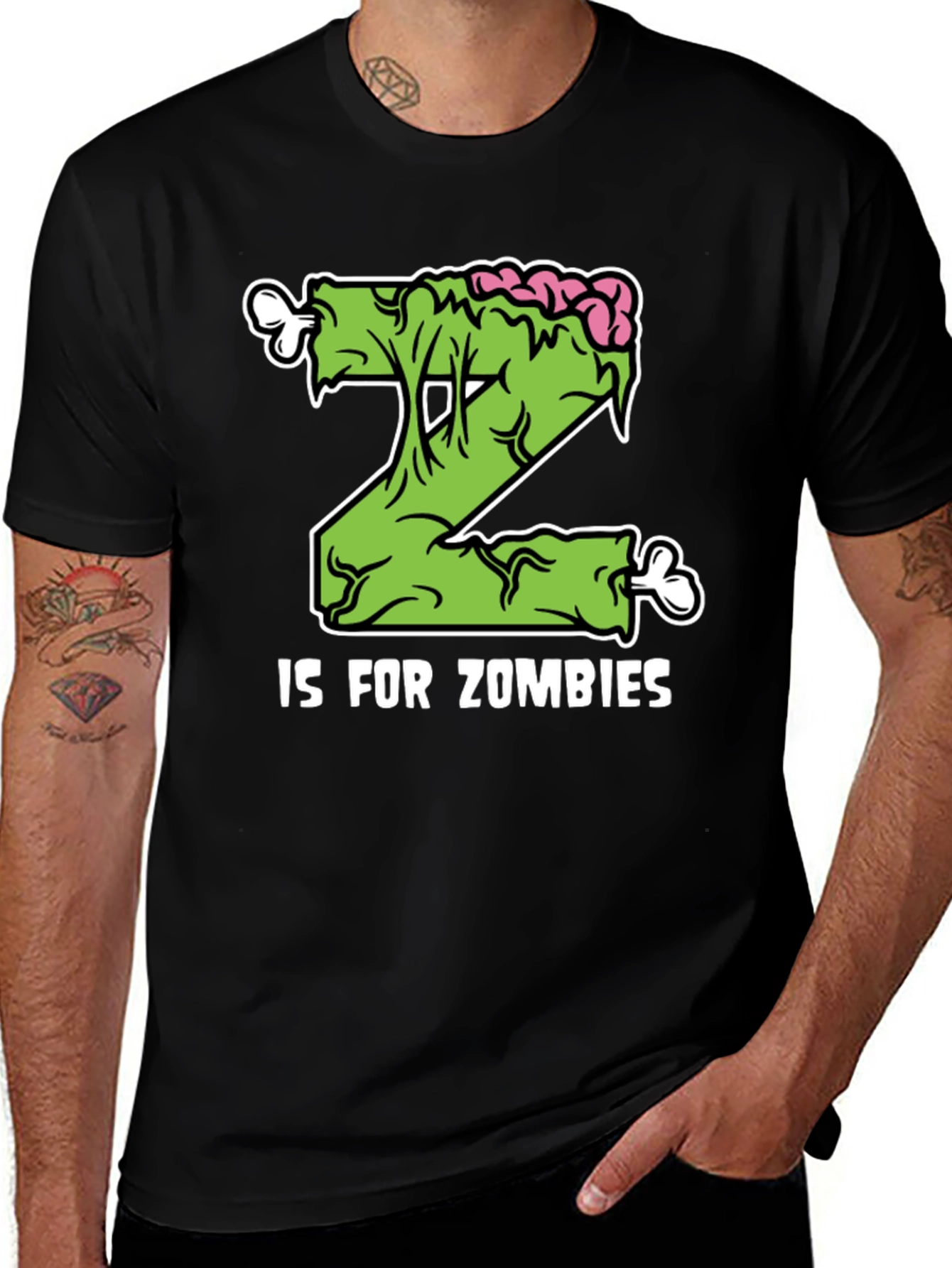 Variant 25 of Zombie Alphabet T-Shirt - Z is for Zombies!
