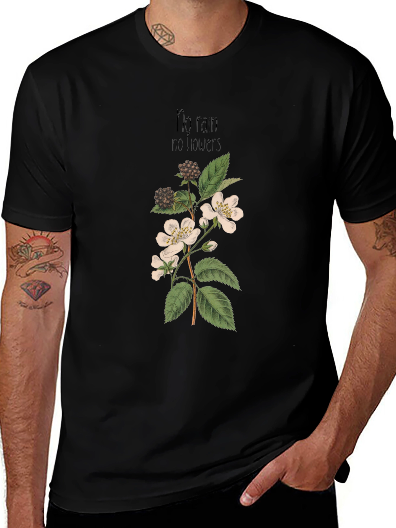 Variant 20 of No Rain No Flowers Graphic Tee
